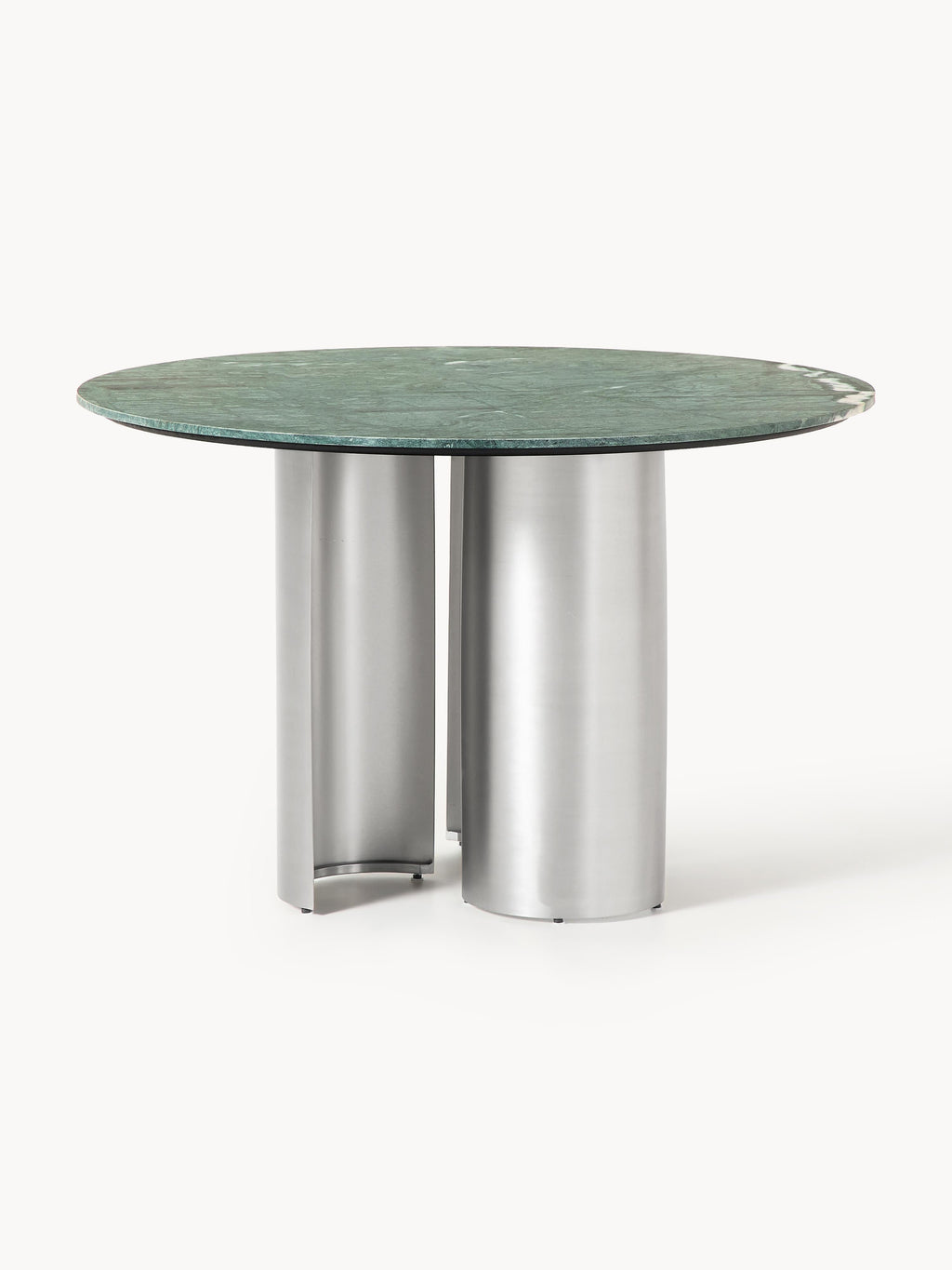 Runder Esstisch Noam mit Marmor-Tischplatte, Ø 120 cm