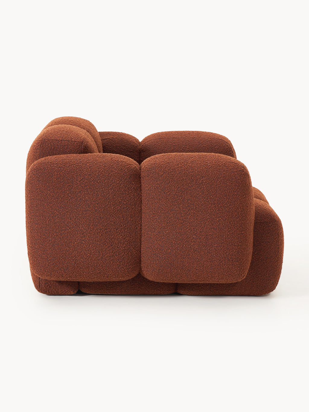 Loungesessel Tayla aus Bouclé
