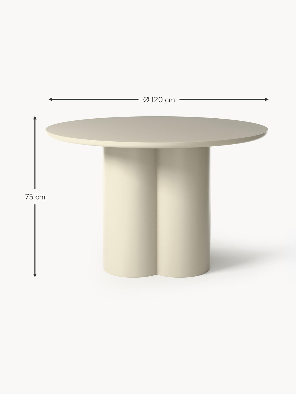 Runder Esstisch Keva, Ø 120 cm