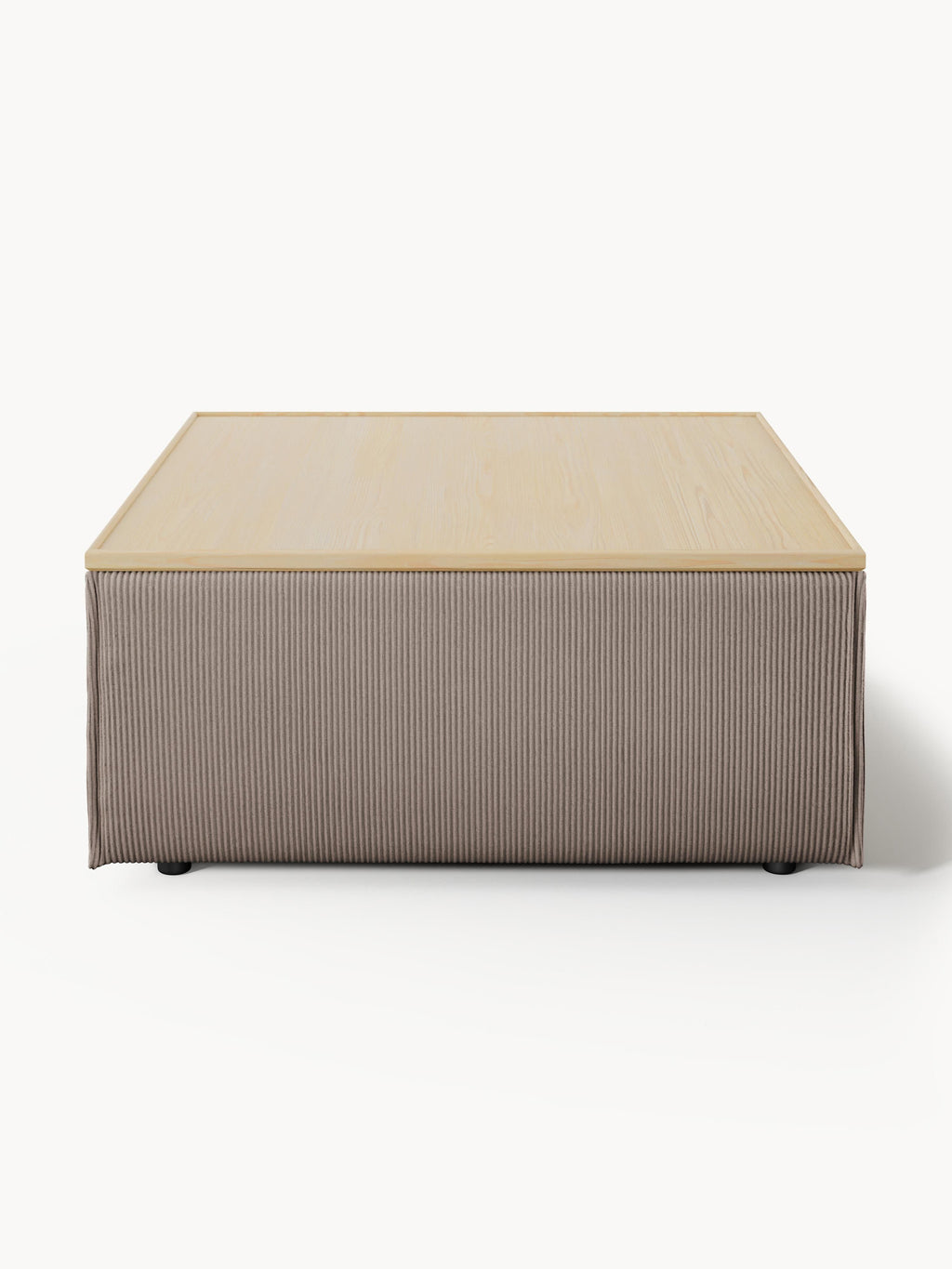 Sofa-Hocker Lennon aus Cord mit Stauraum
