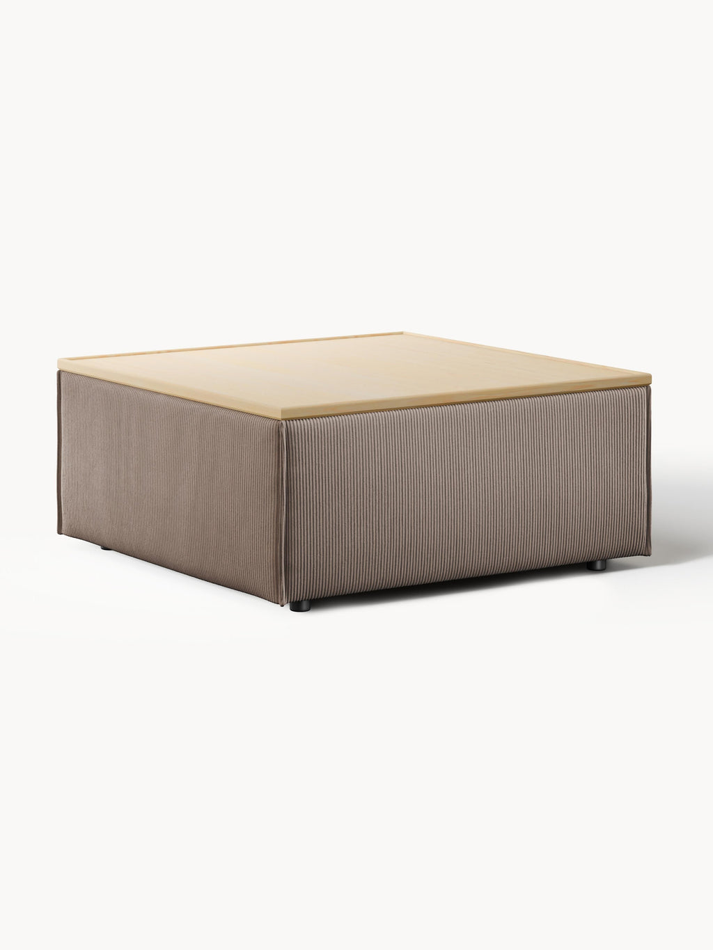 Galeriebild 1 - Sofa-Hocker Lennon aus Cord mit Stauraum