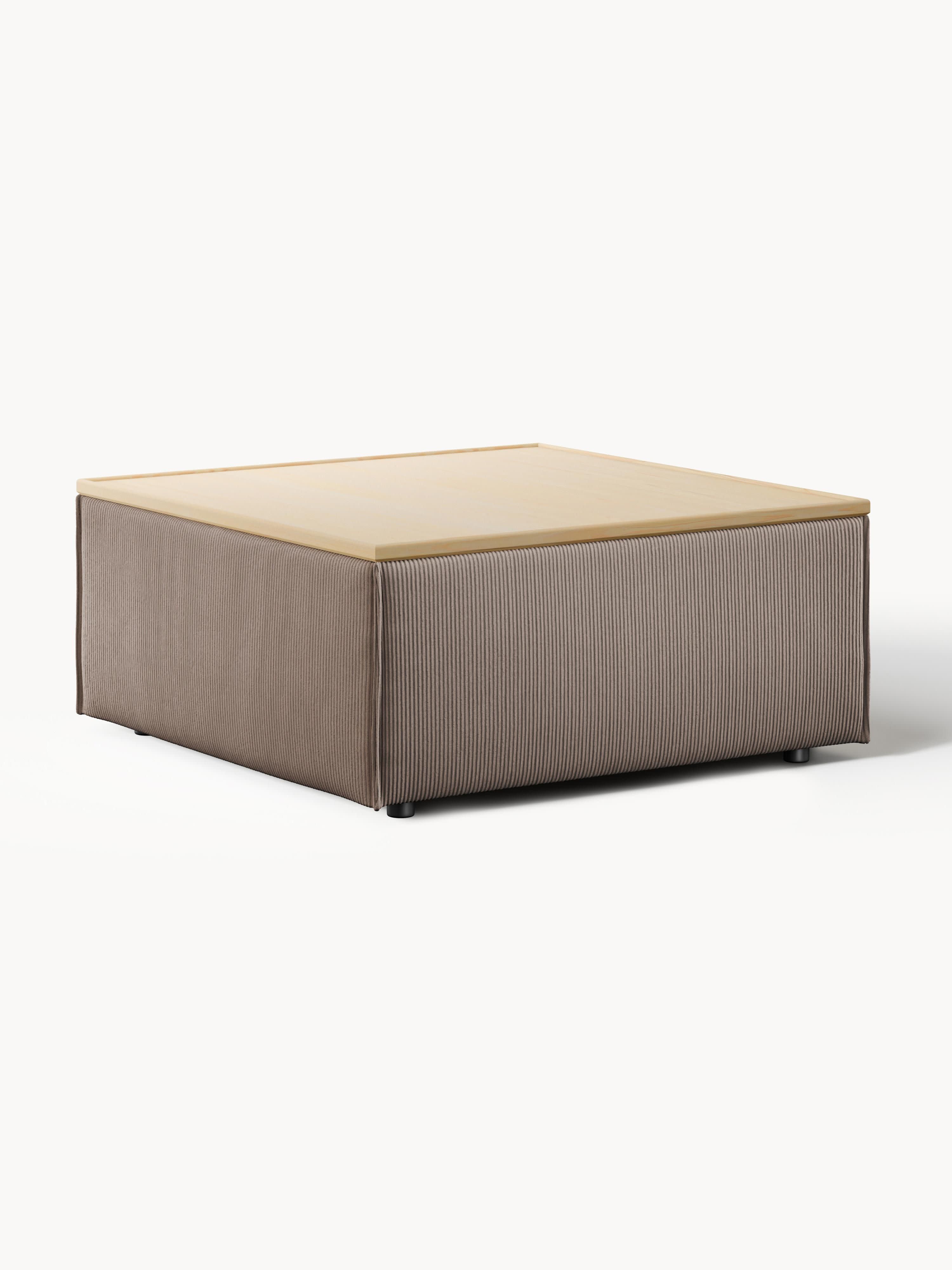 Galeriebild 1 - Sofa-Hocker Lennon aus Cord mit Stauraum
