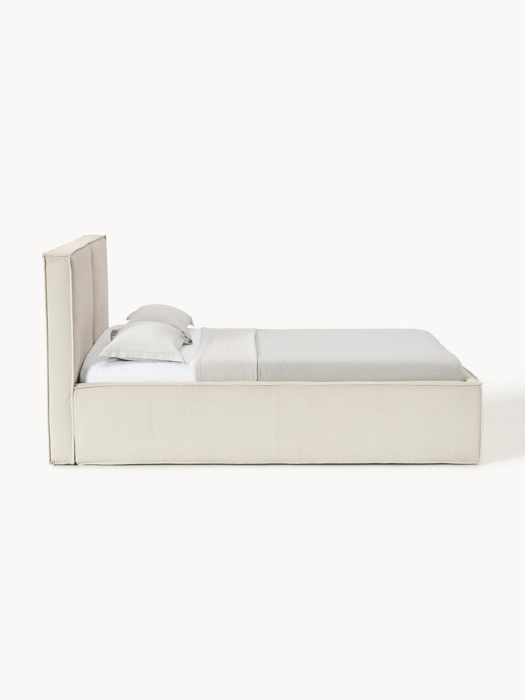 Cord-Polsterbett Dream mit Stauraum