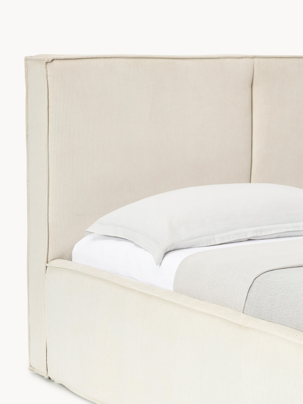Cord-Polsterbett Dream mit Stauraum