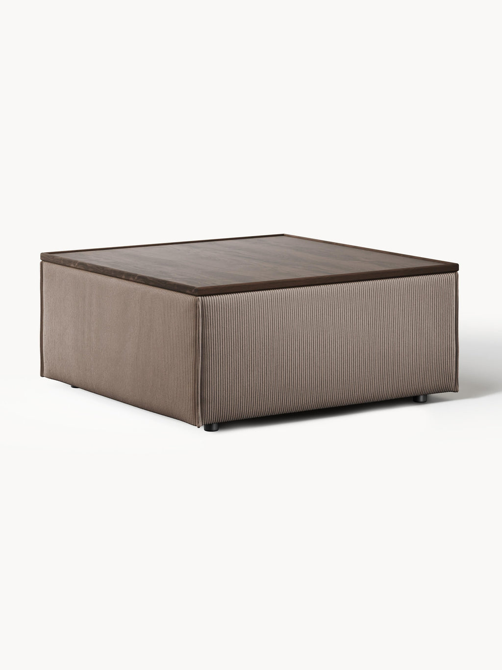 Galeriebild 1 - Sofa-Hocker Lennon aus Cord mit Stauraum