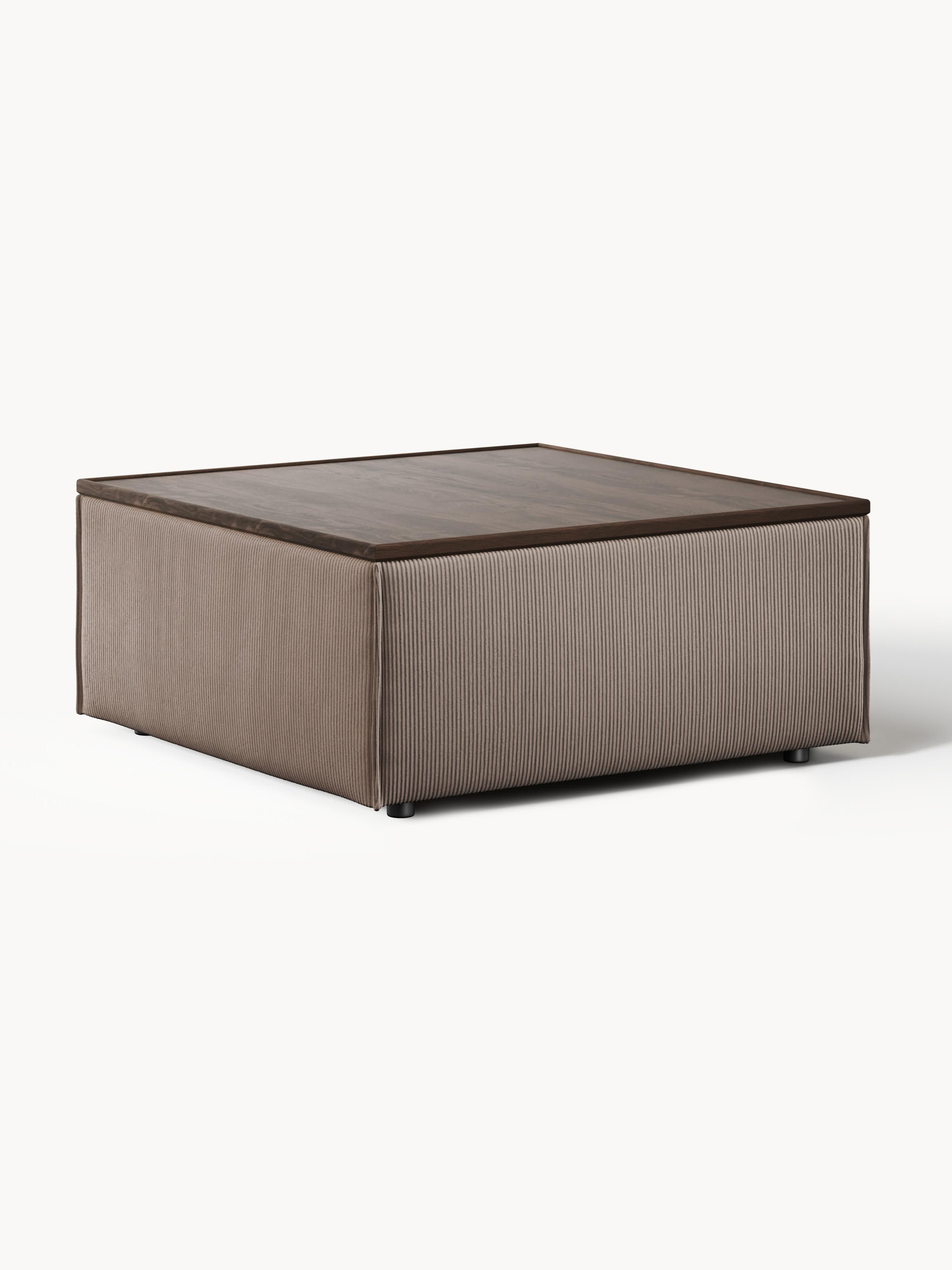 Galeriebild 1 - Sofa-Hocker Lennon aus Cord mit Stauraum