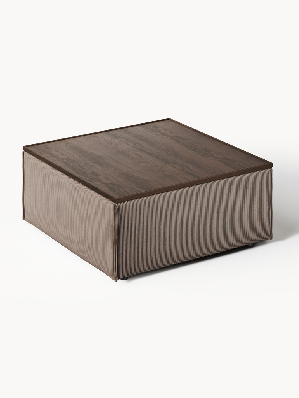 Sofa-Hocker Lennon aus Cord mit Stauraum