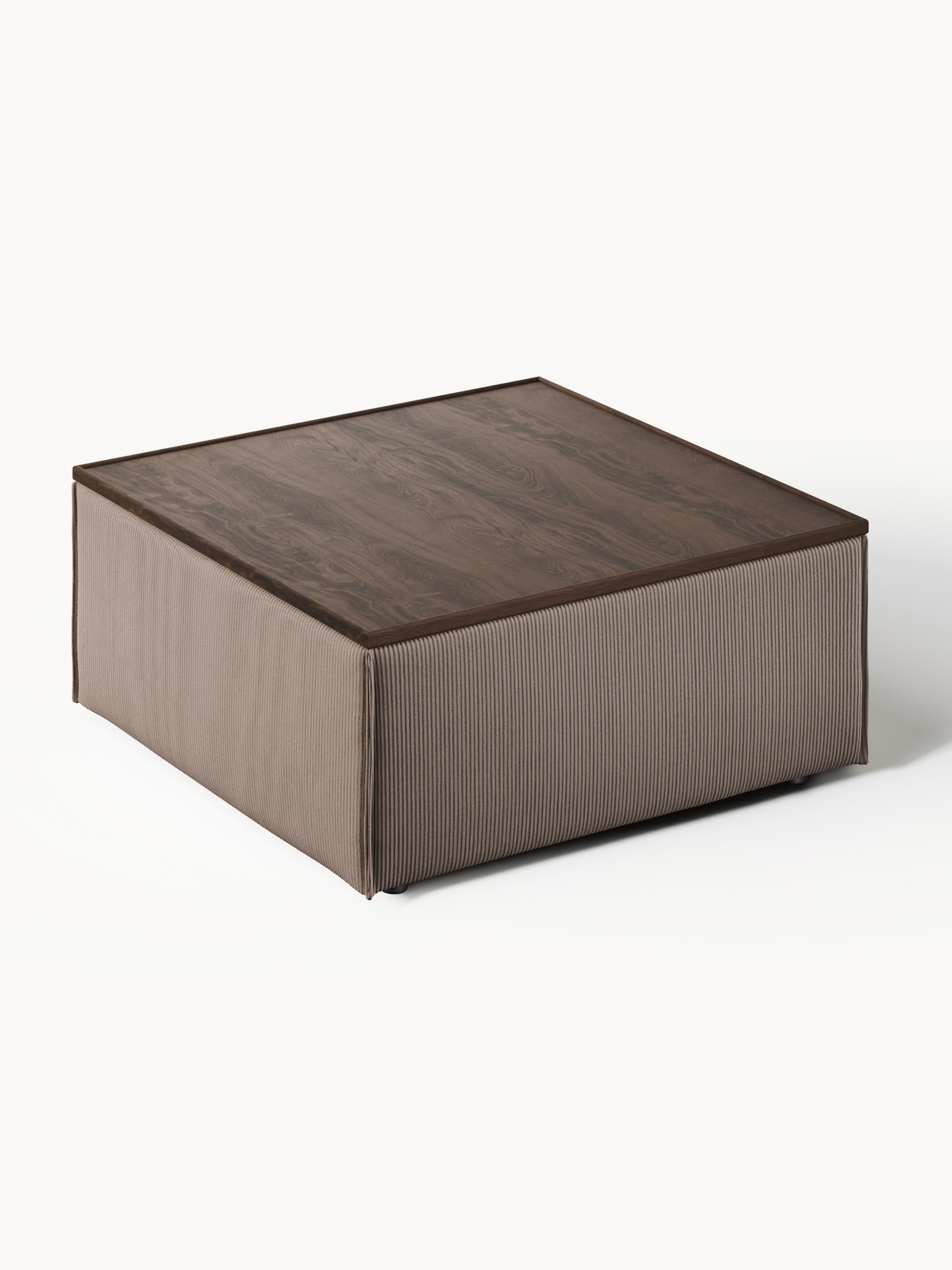 Sofa-Hocker Lennon aus Cord mit Stauraum