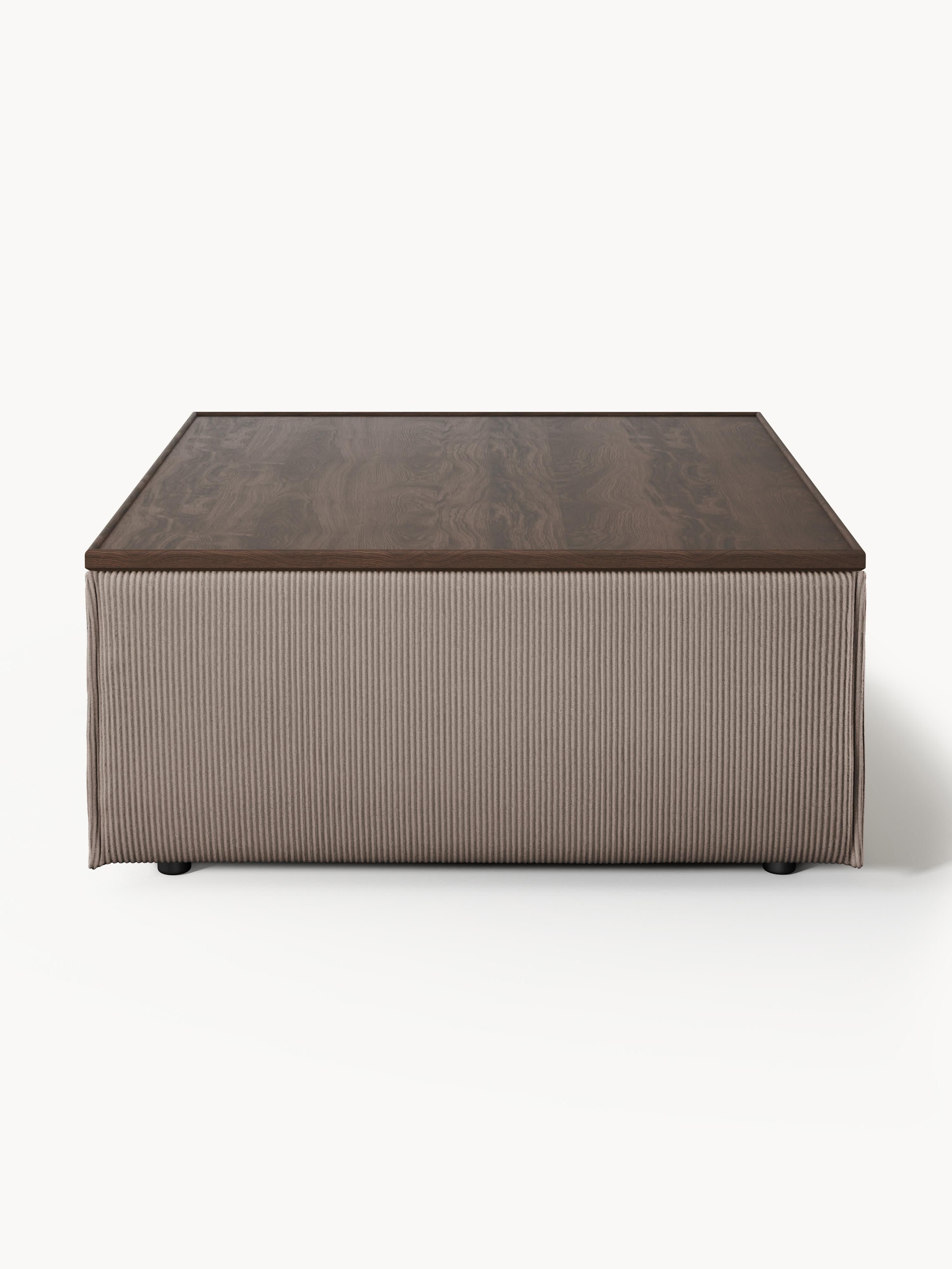 Sofa-Hocker Lennon aus Cord mit Stauraum