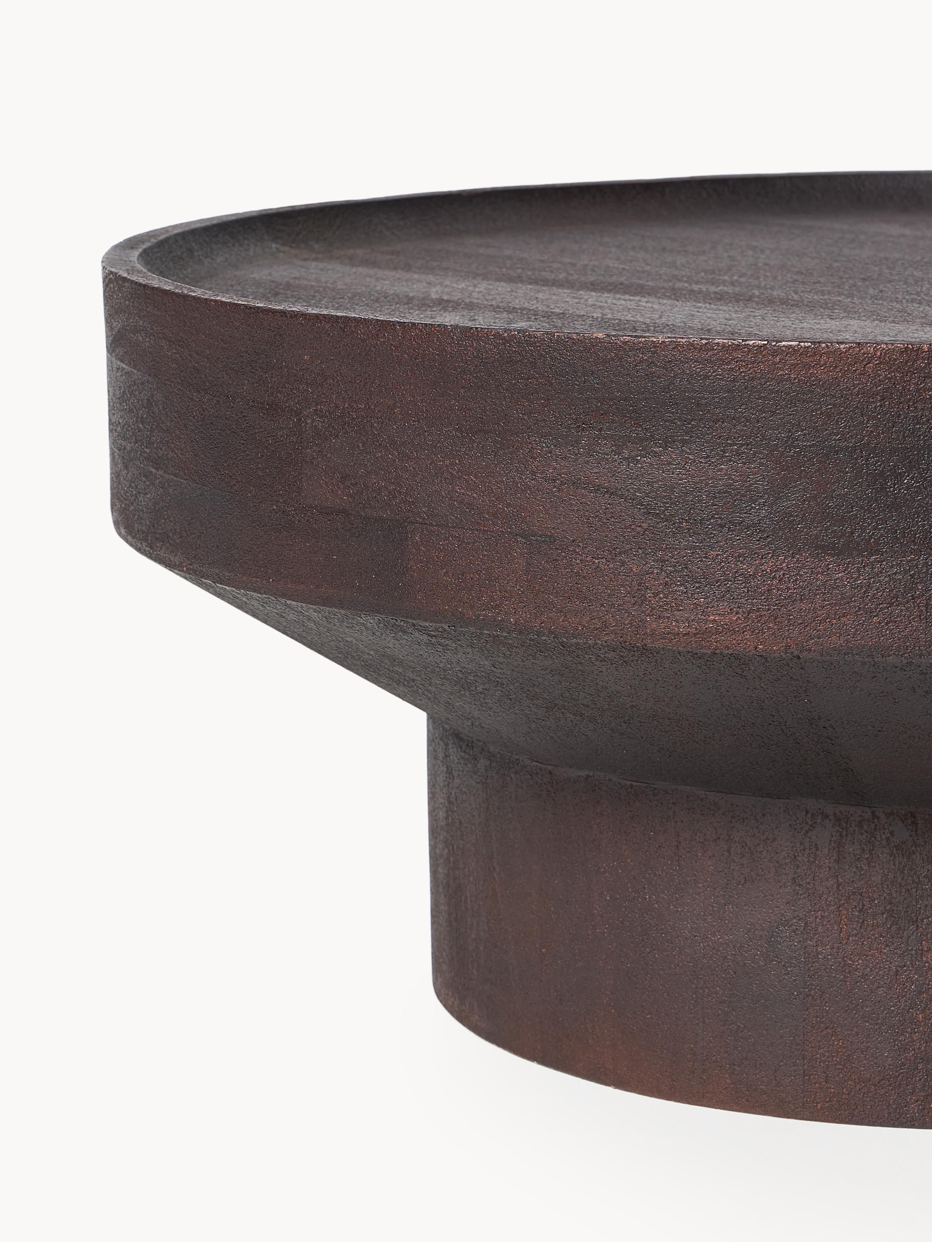 Runder Couchtisch Benno aus Mangoholz