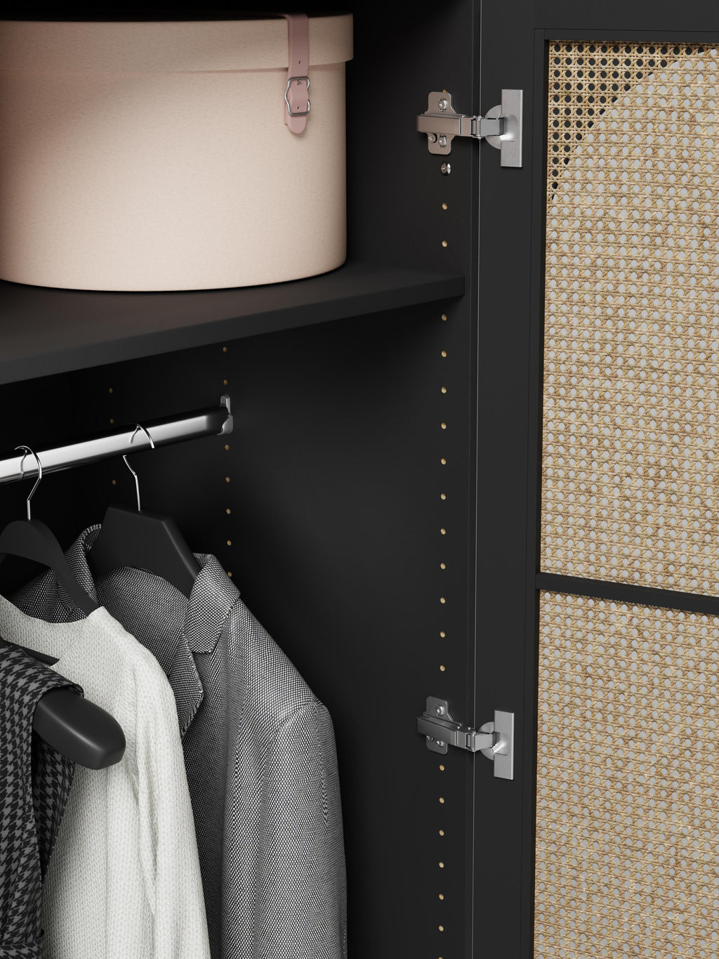 Modularer Drehtürenschrank Jeanne, 50 cm Breite, in verschiedenen Größen