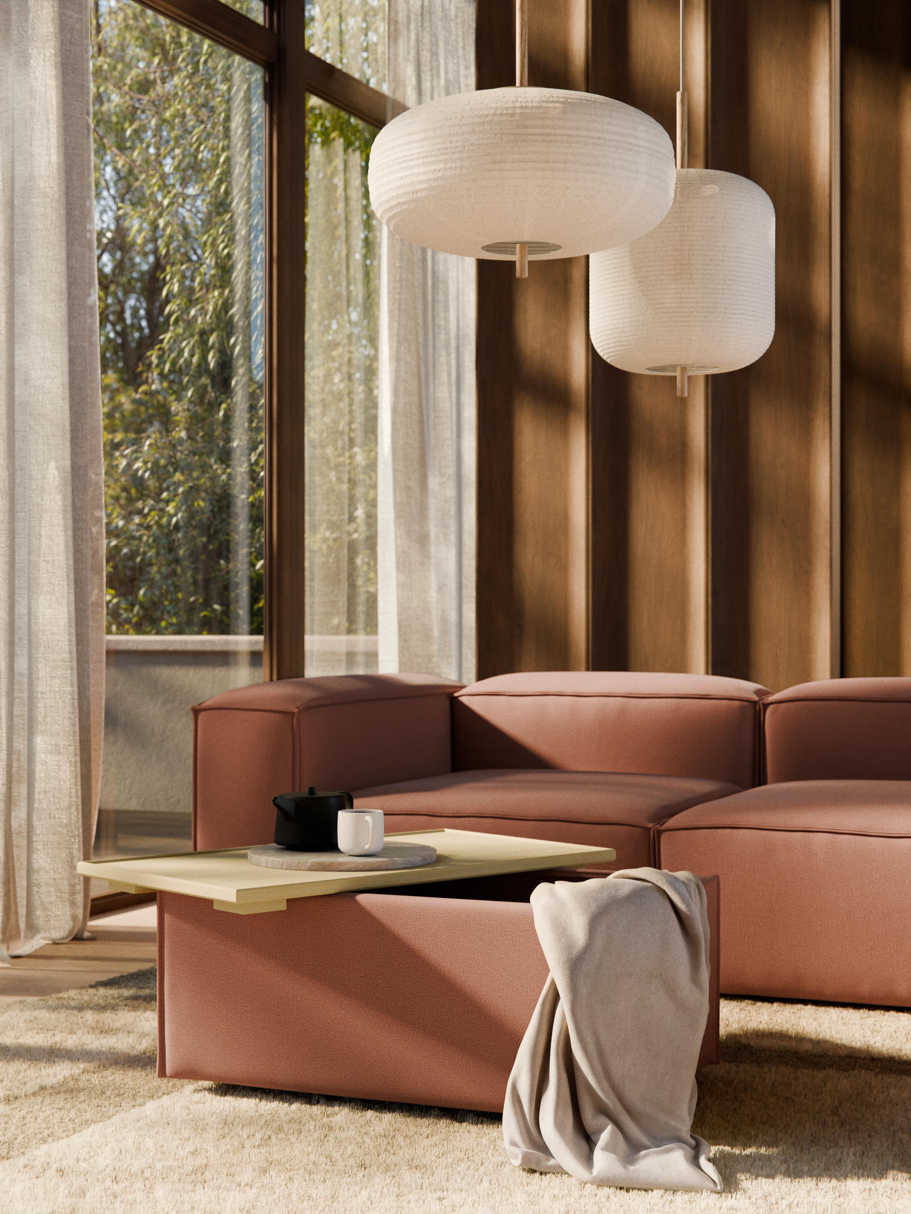 Sofa-Hocker Lennon mit Stauraum