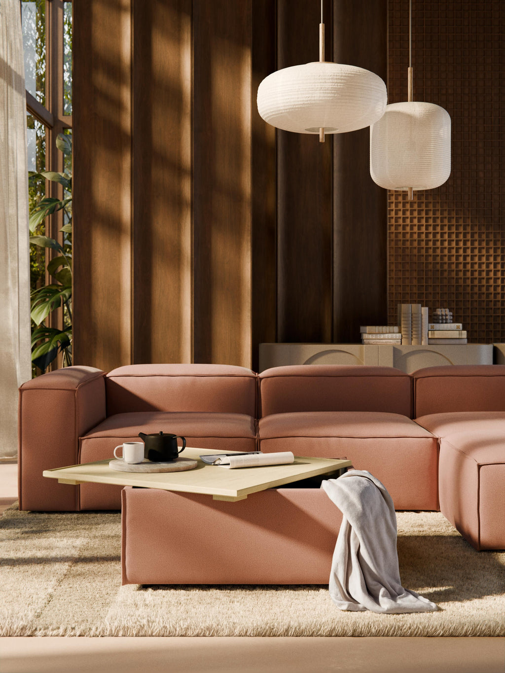 Sofa-Hocker Lennon mit Stauraum