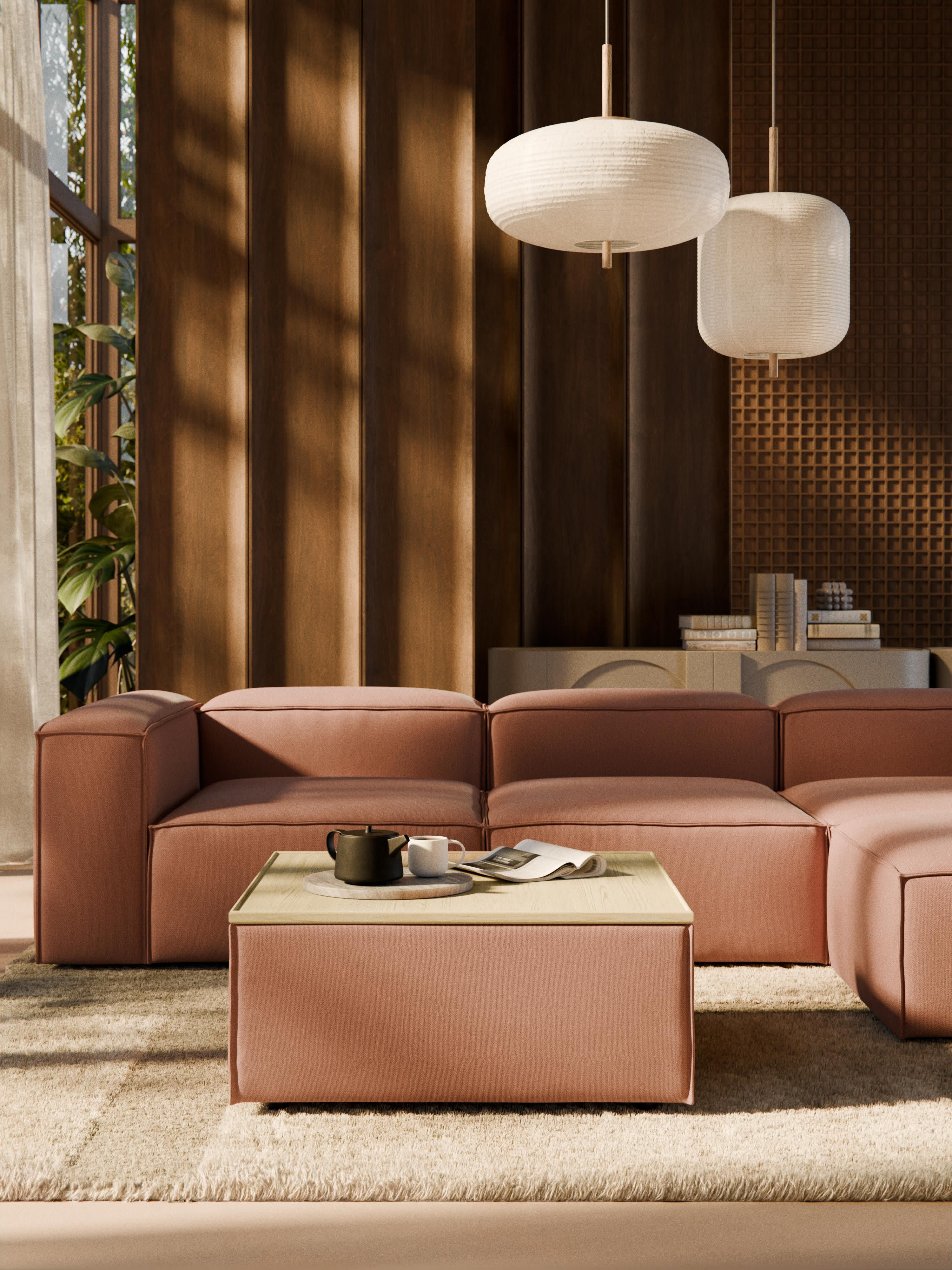 Sofa-Hocker Lennon mit Stauraum