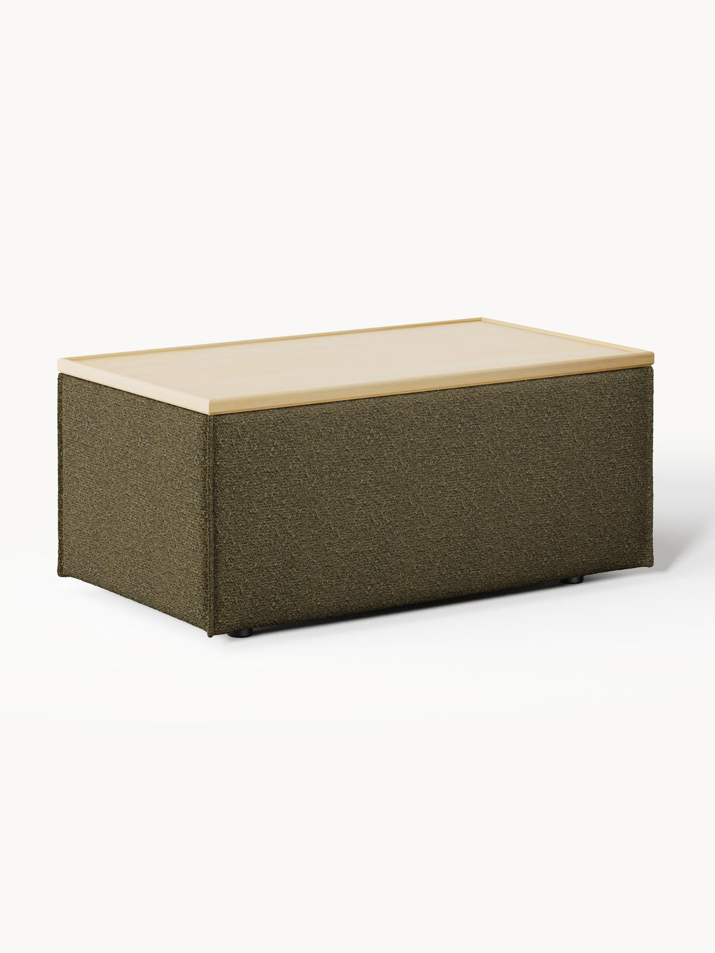 Galeriebild 1 - Sofa-Hocker Lennon aus Bouclé mit Stauraum