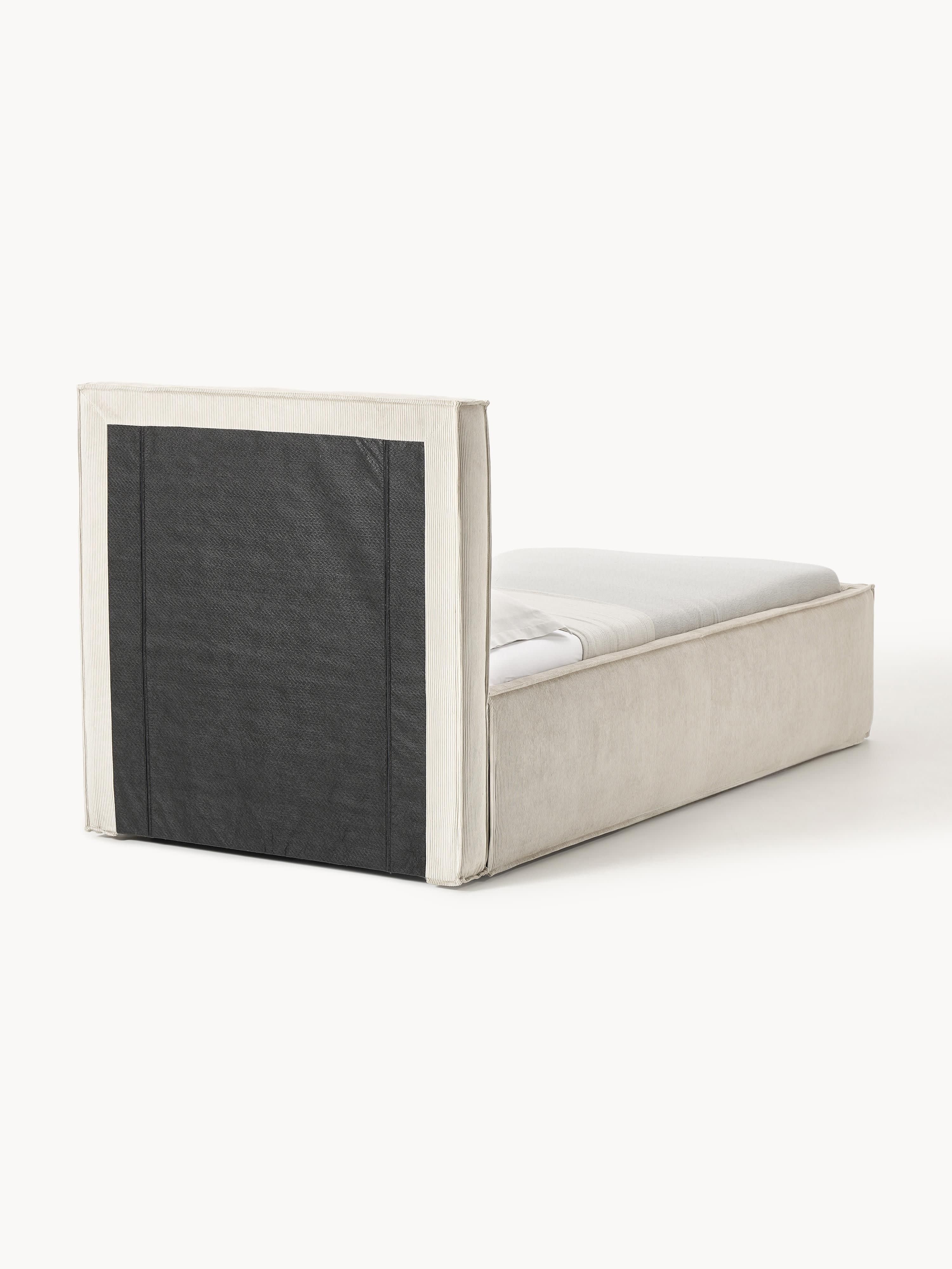 Cord-Einzelbett Dream mit Stauraum