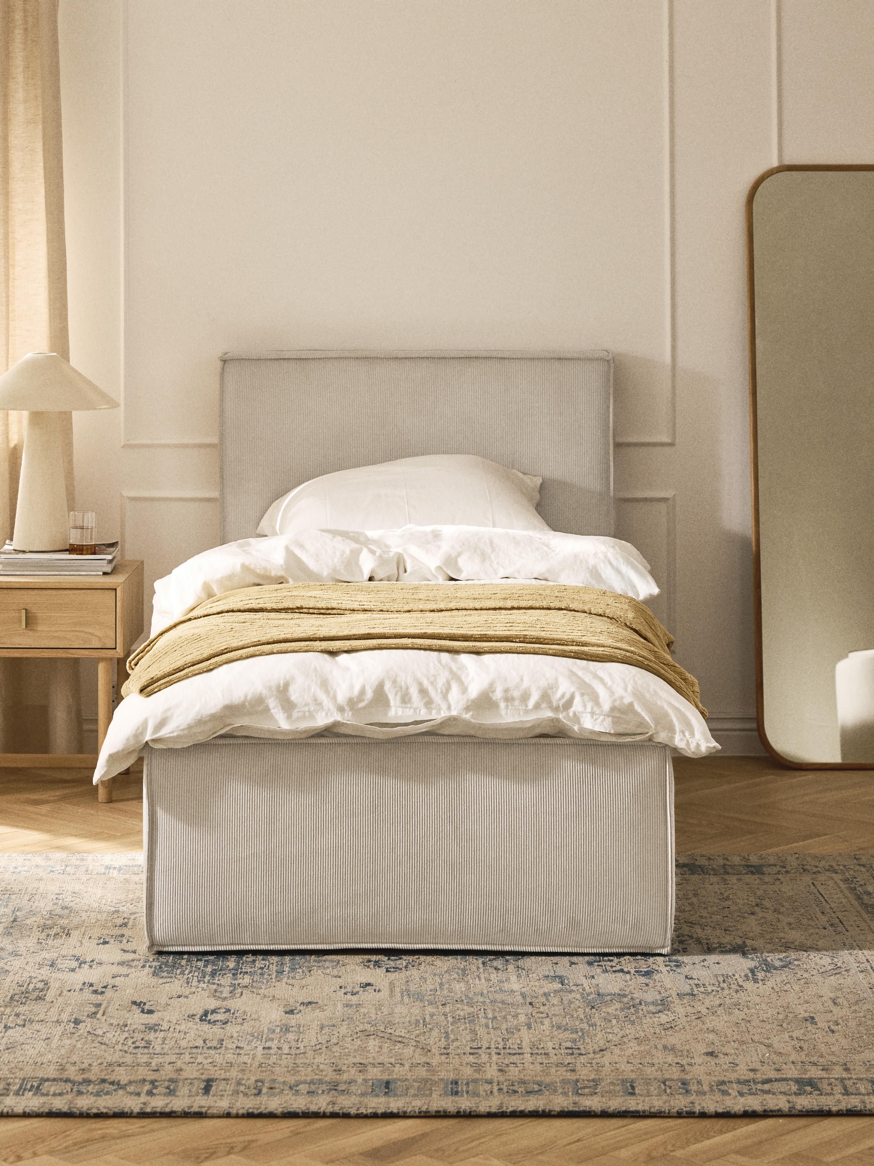 Cord-Einzelbett Dream mit Stauraum
