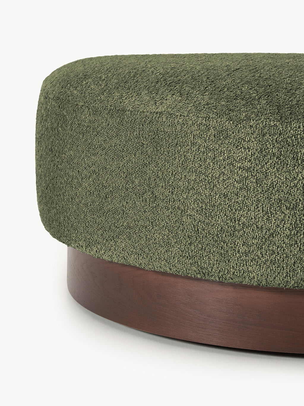 Sofa-Hocker Natalie aus Teddy-Bouclé