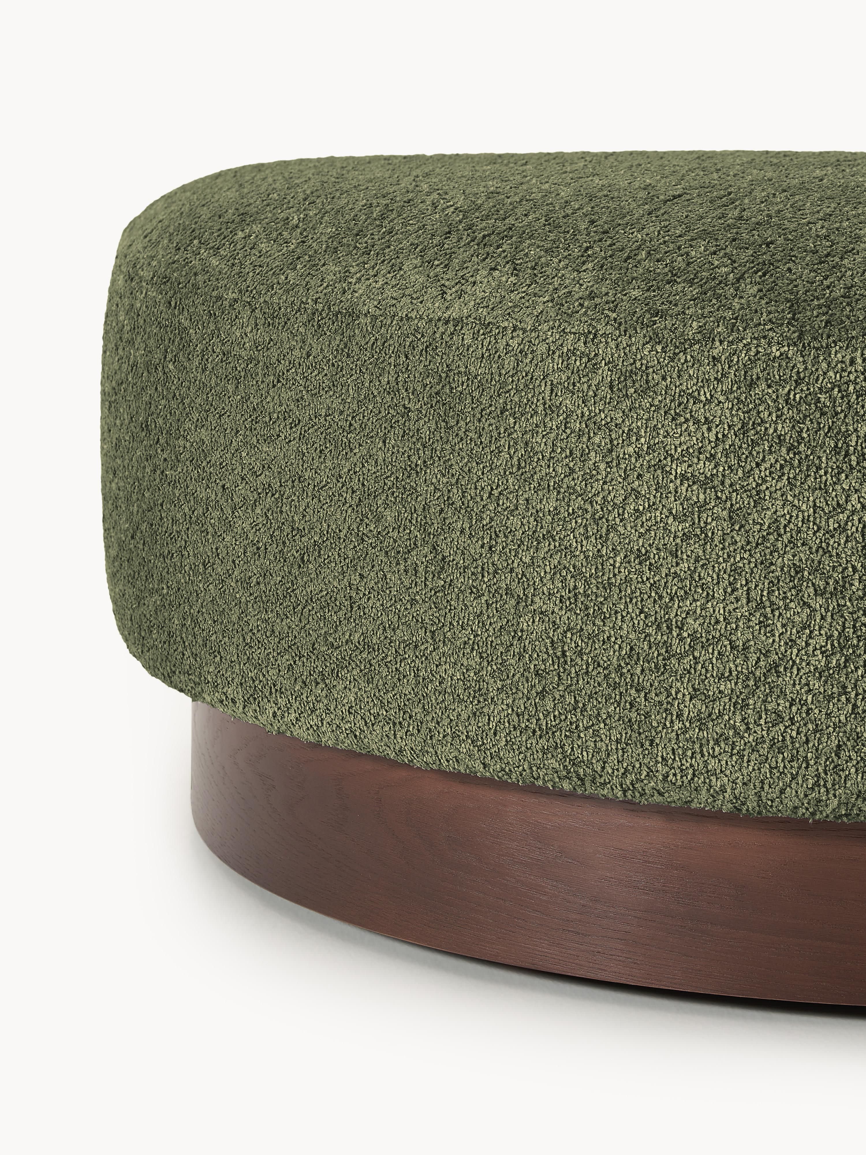 Sofa-Hocker Natalie aus Teddy-Bouclé