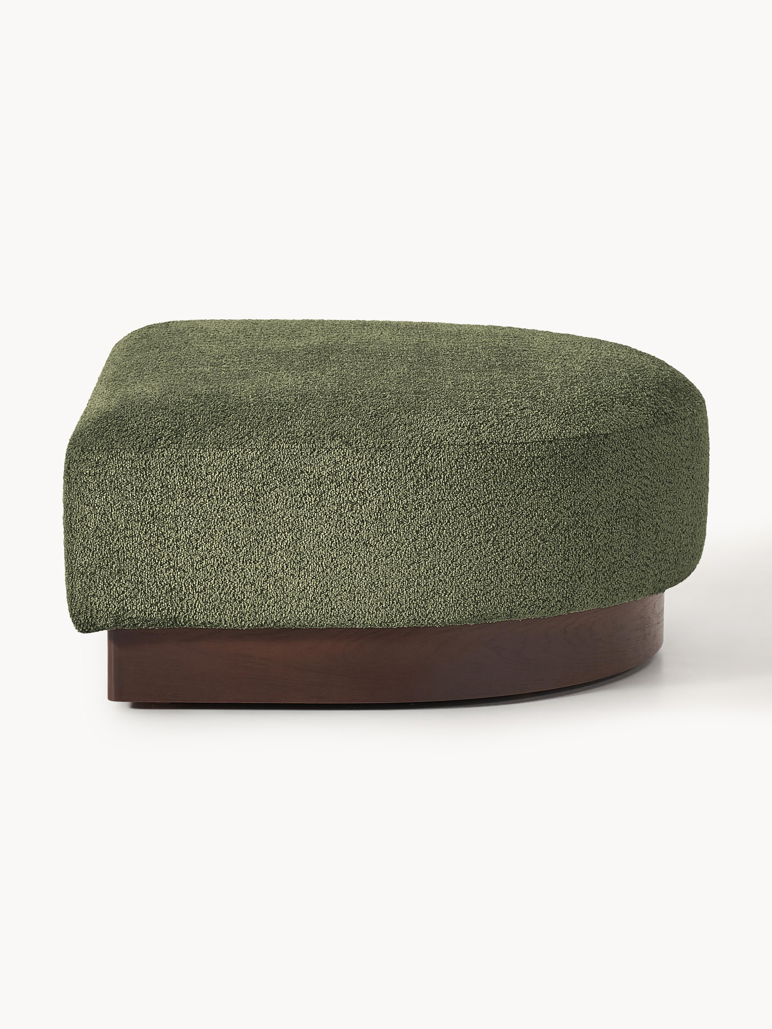 Sofa-Hocker Natalie aus Teddy-Bouclé