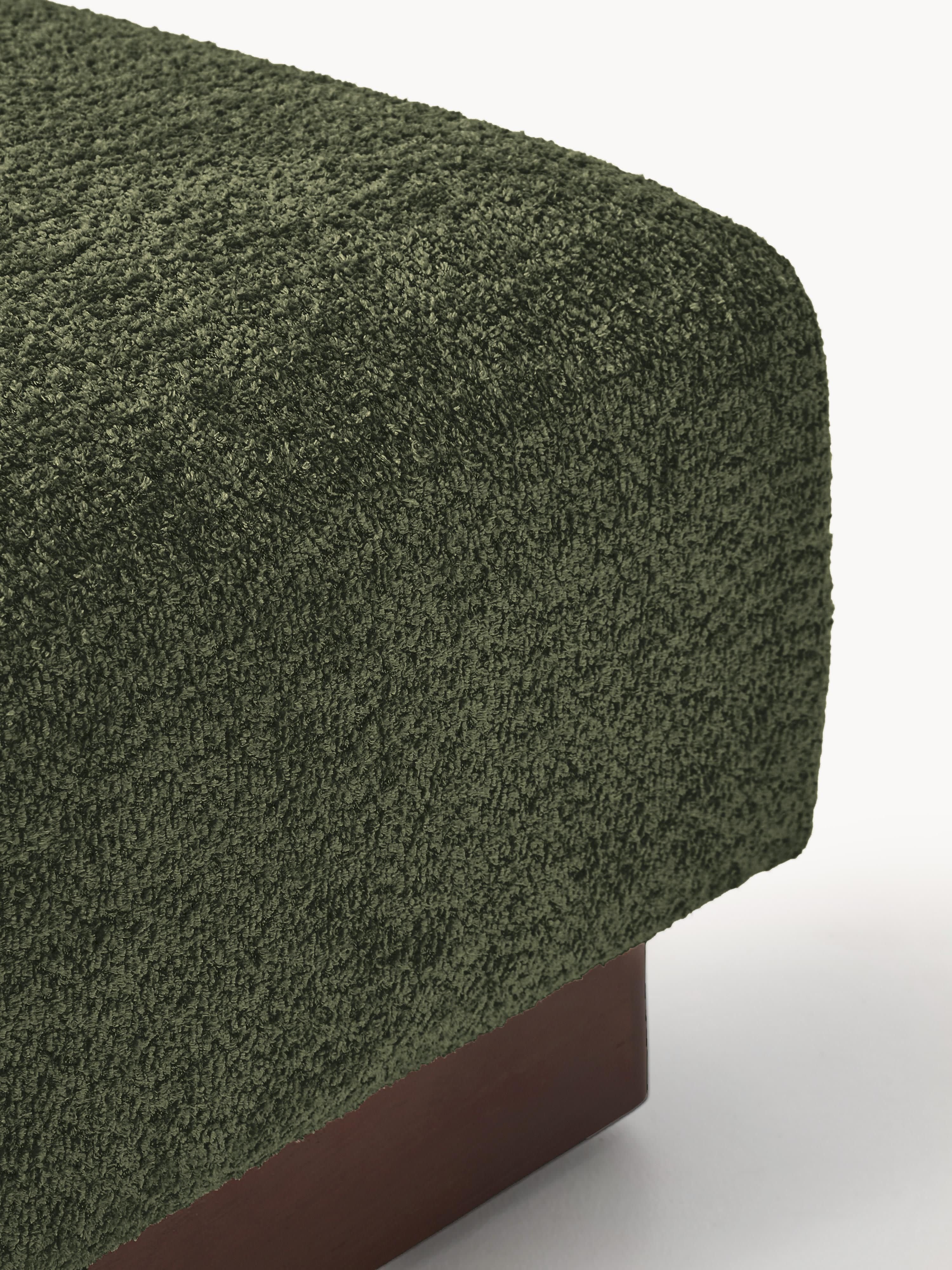 Sofa-Hocker Natalie aus Teddy-Bouclé
