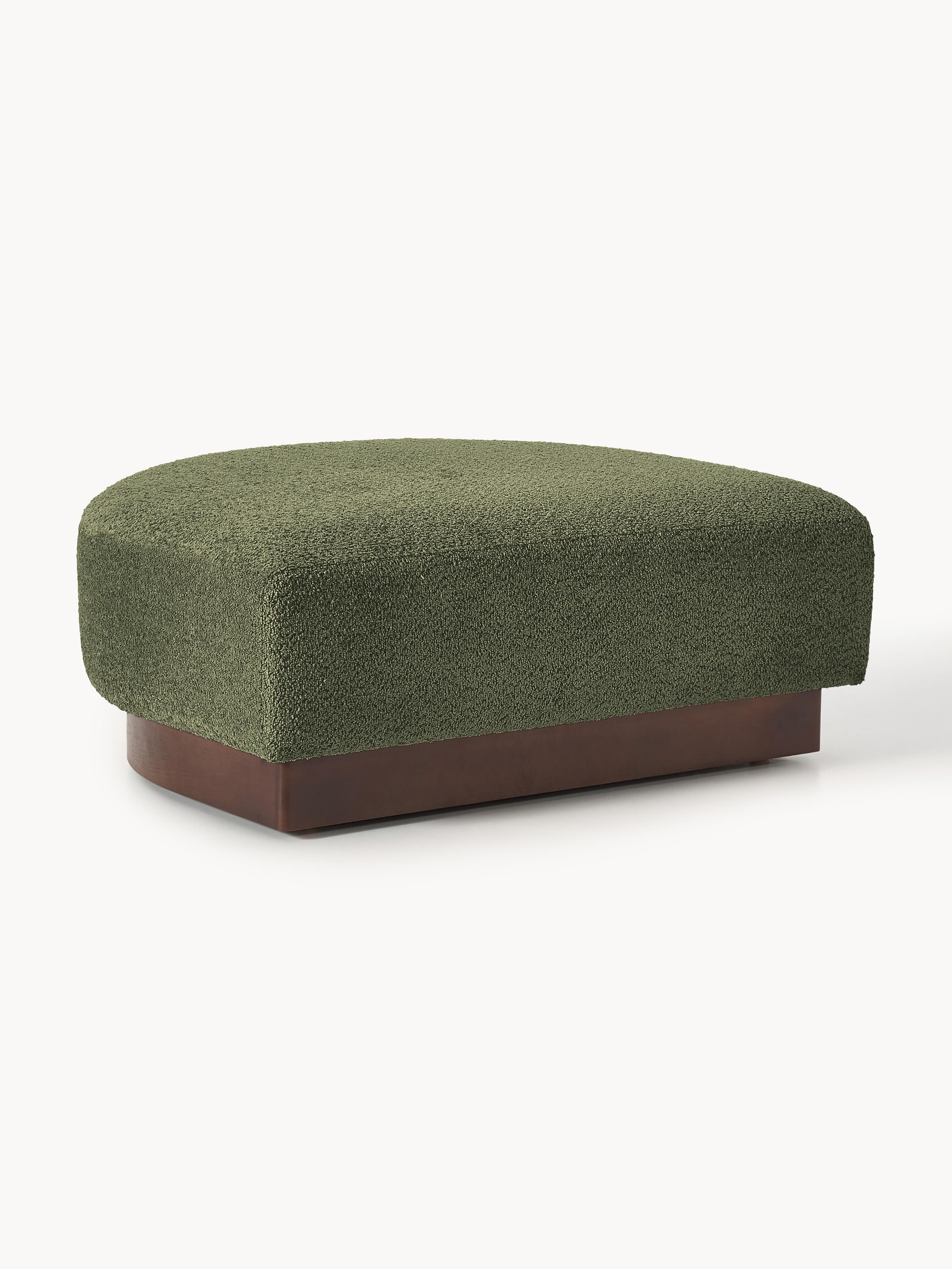 Sofa-Hocker Natalie aus Teddy-Bouclé