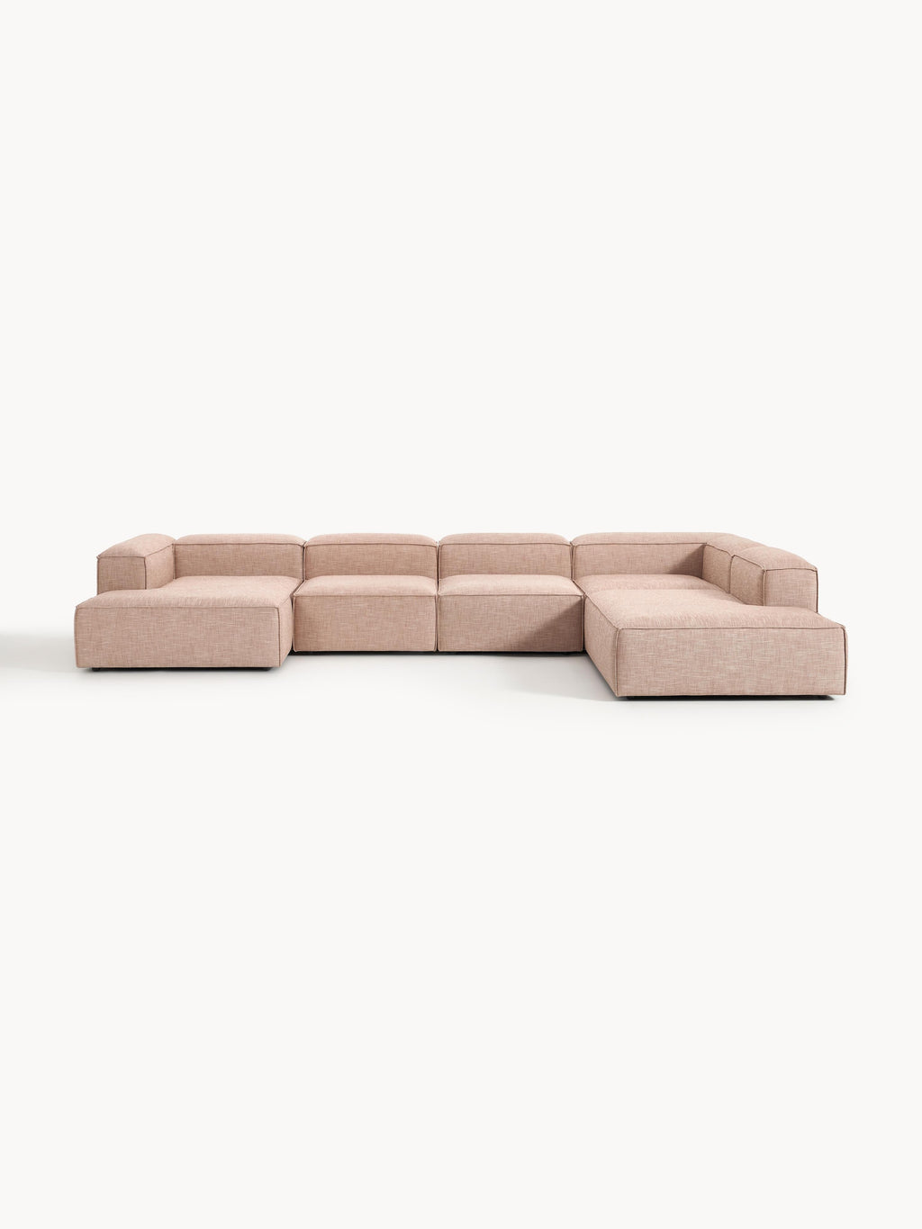 Modulares XL Sofa Lennon aus Leinen-Mix