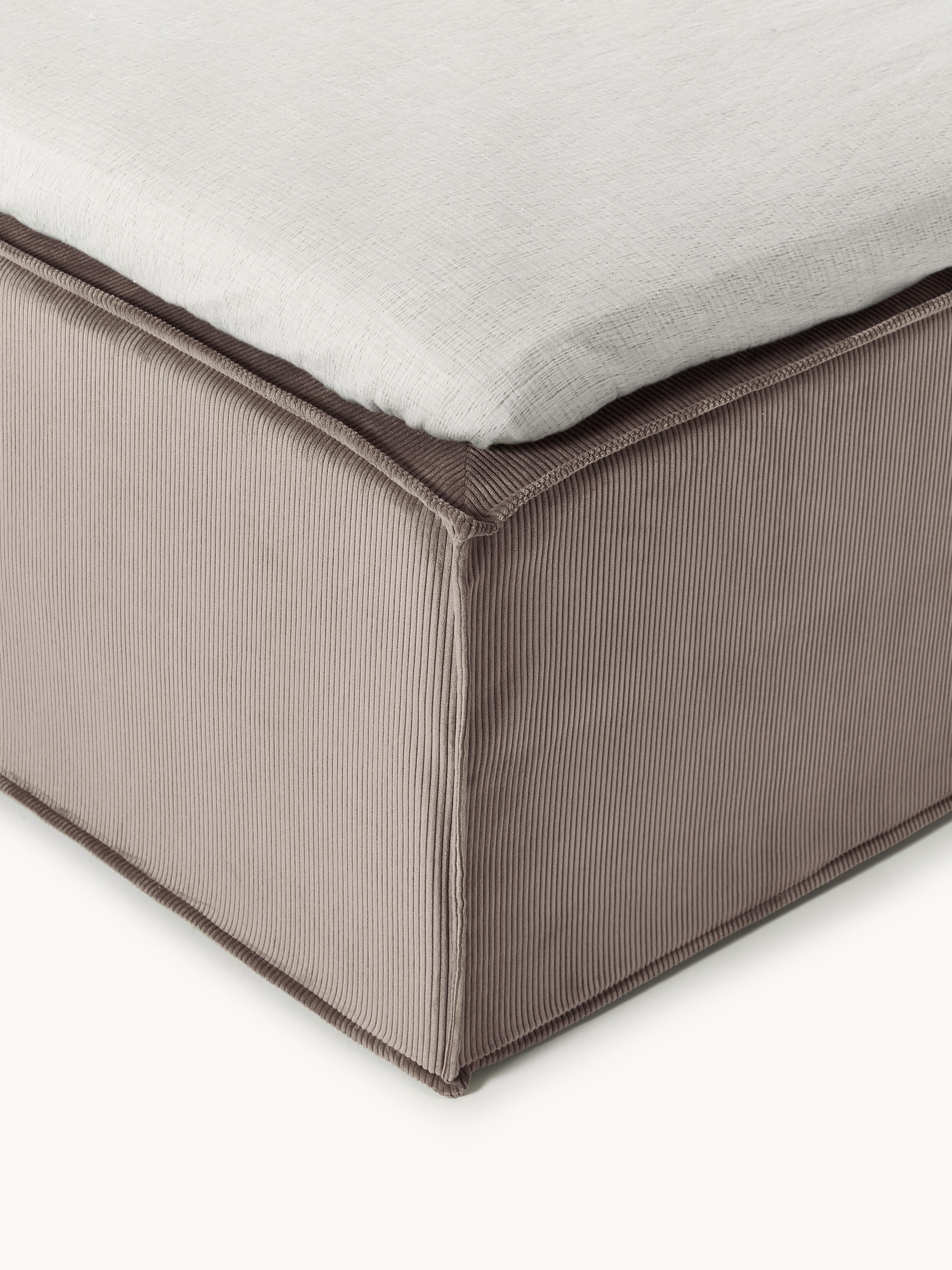 Cord-Boxspringbett Lennon