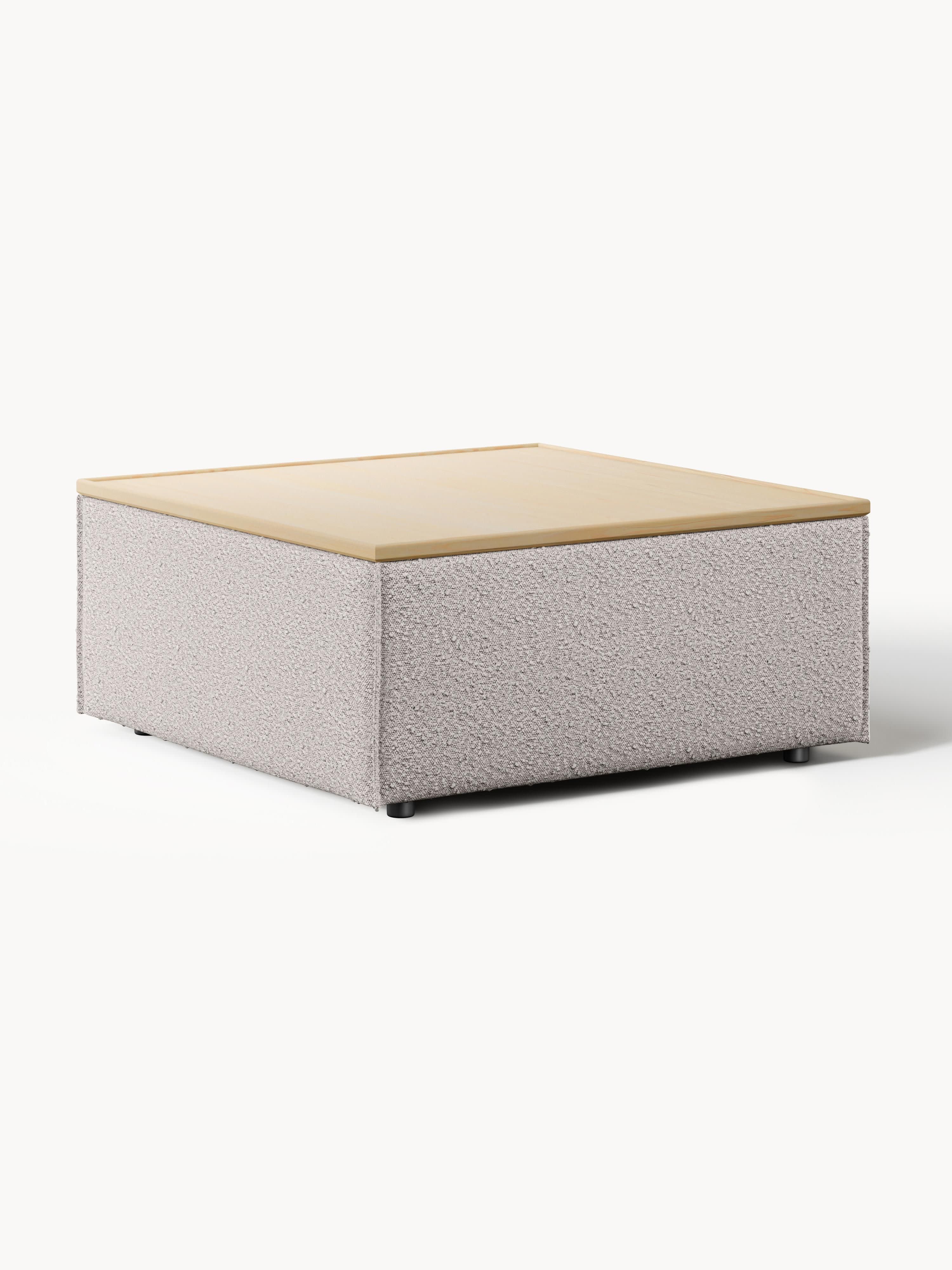 Galeriebild 1 - Sofa-Hocker Lennon aus Bouclé mit Stauraum