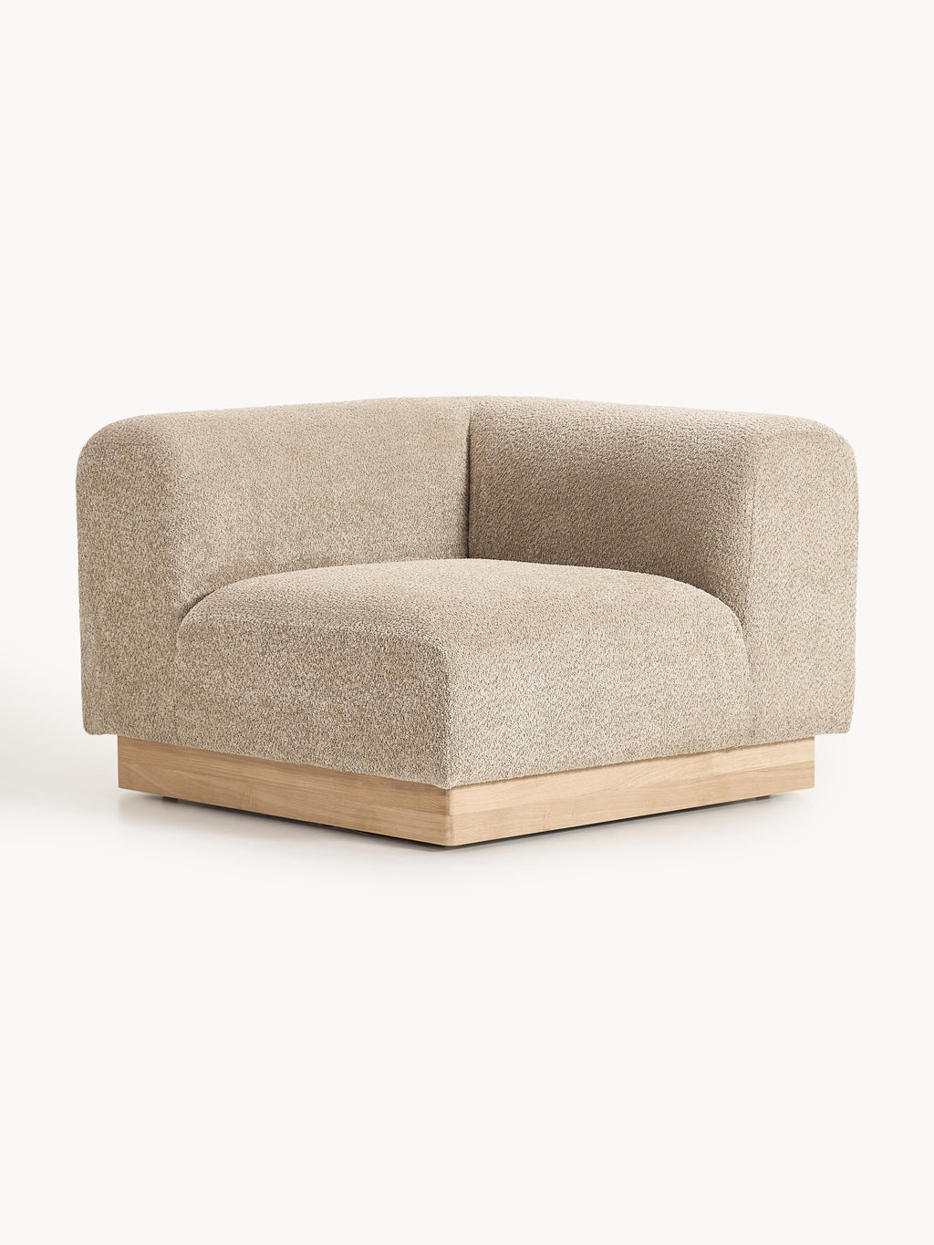 Eckmodul Natalie aus Teddy-Bouclé