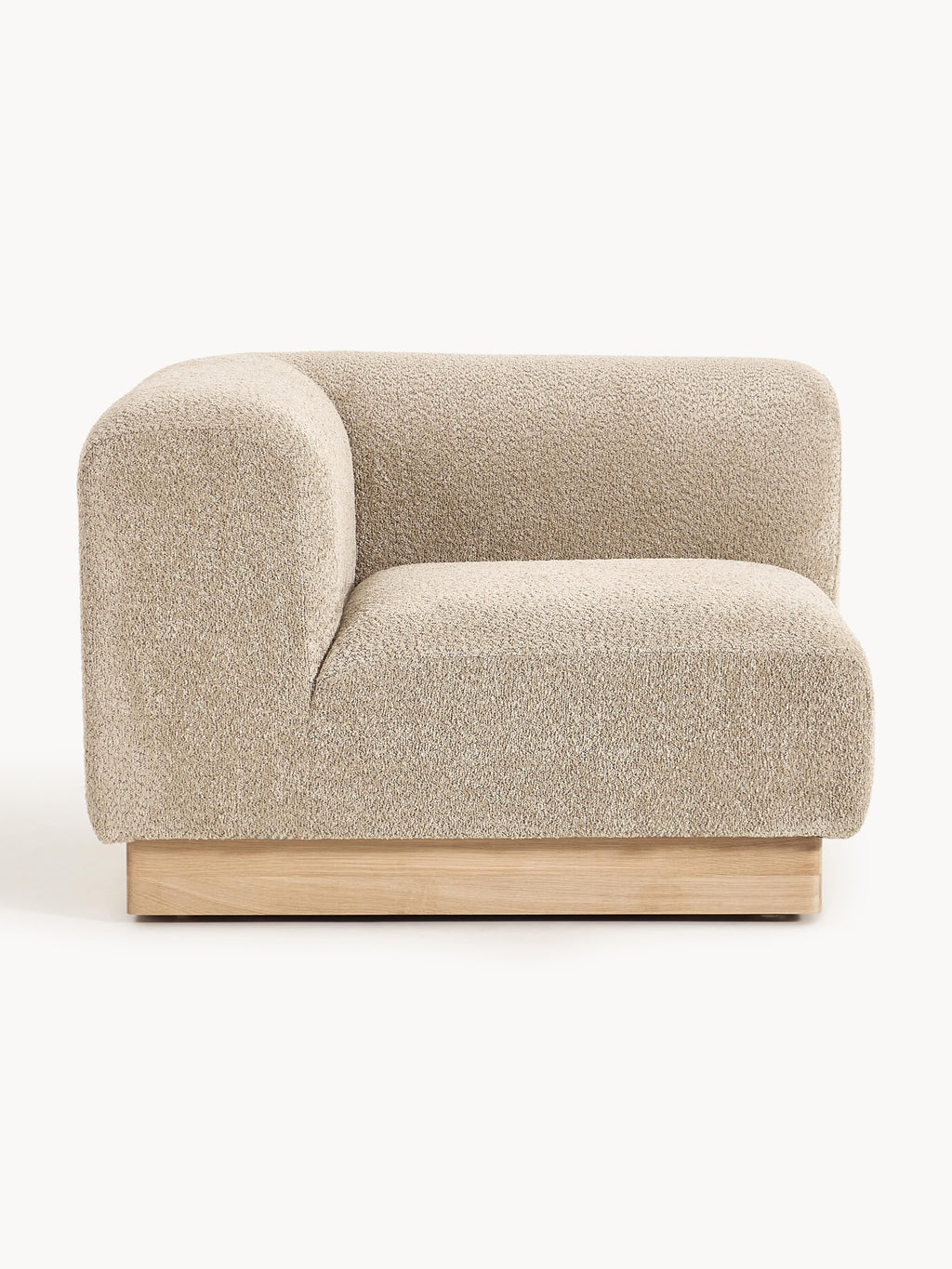 Eckmodul Natalie aus Teddy-Bouclé