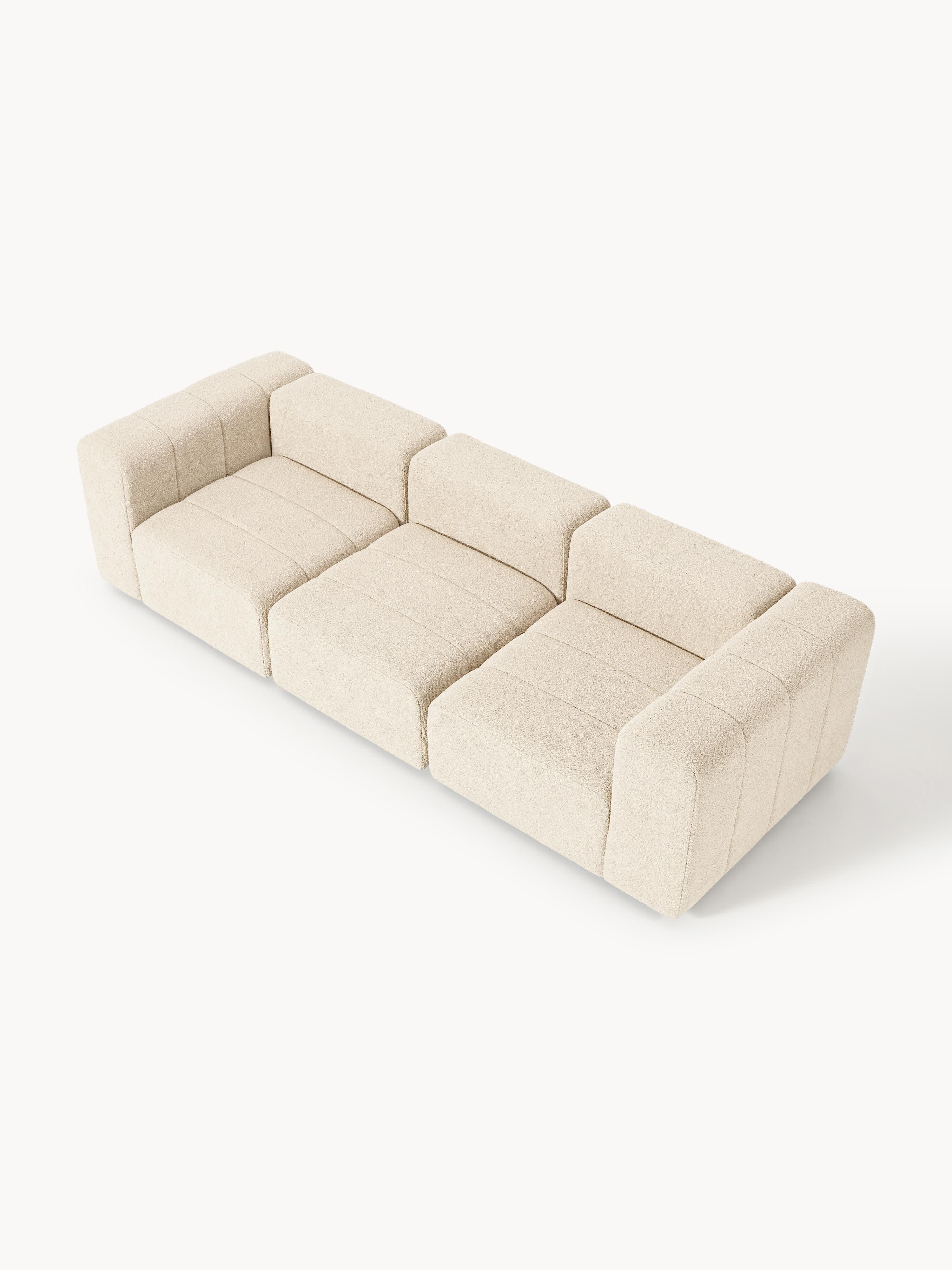 Modulares Bouclé-Sofa Lena (4-Sitzer)