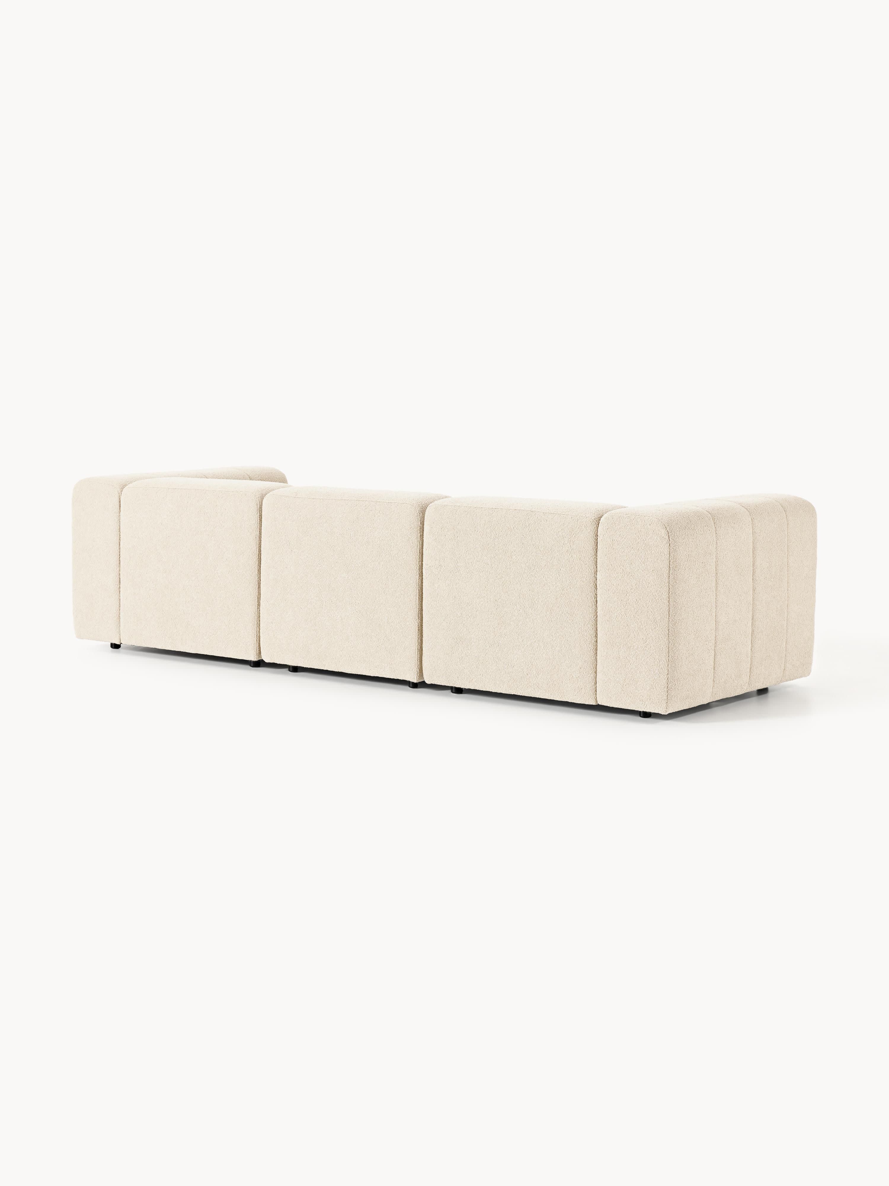 Modulares Bouclé-Sofa Lena (4-Sitzer)