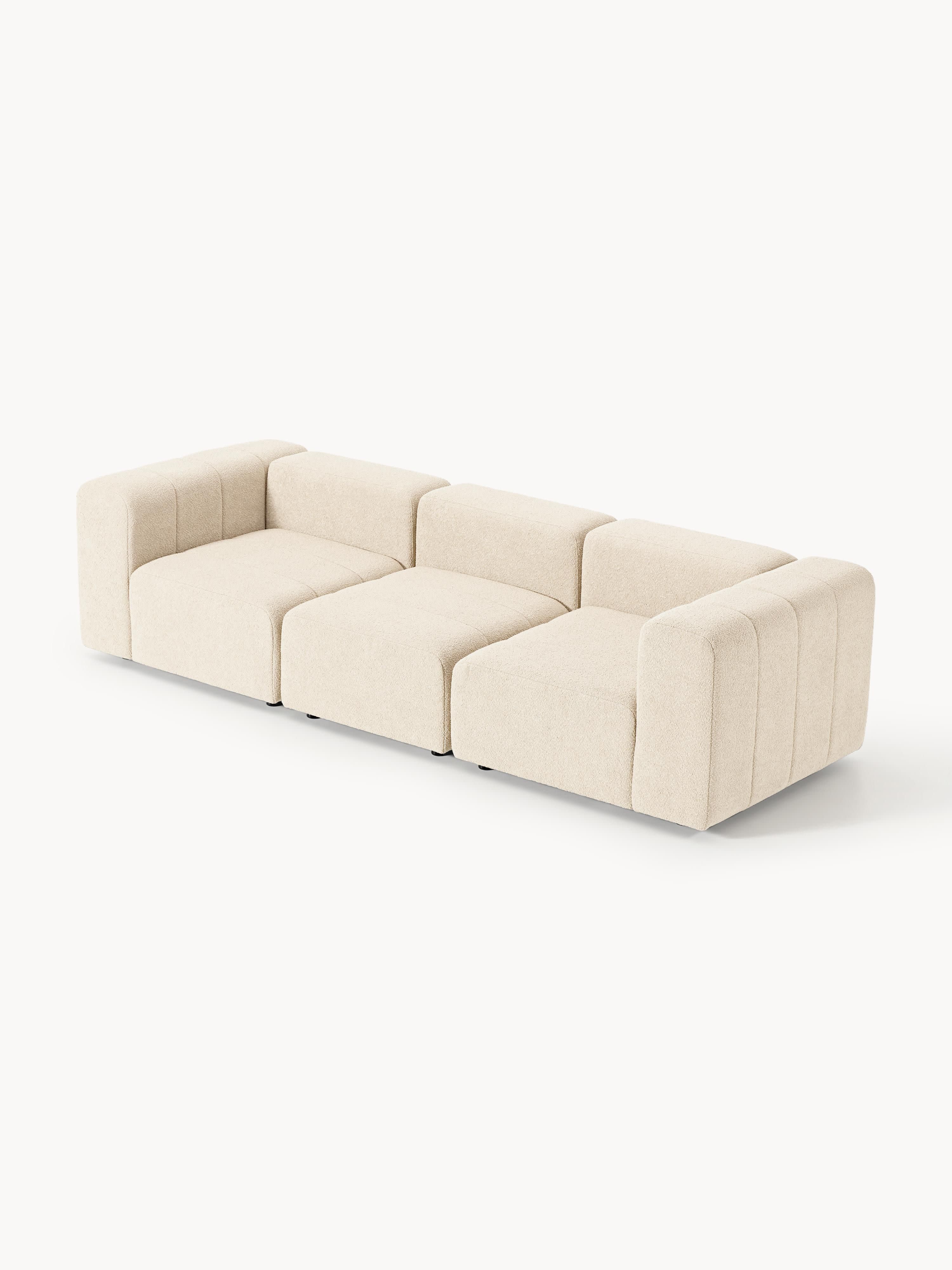 Modulares Bouclé-Sofa Lena (4-Sitzer)