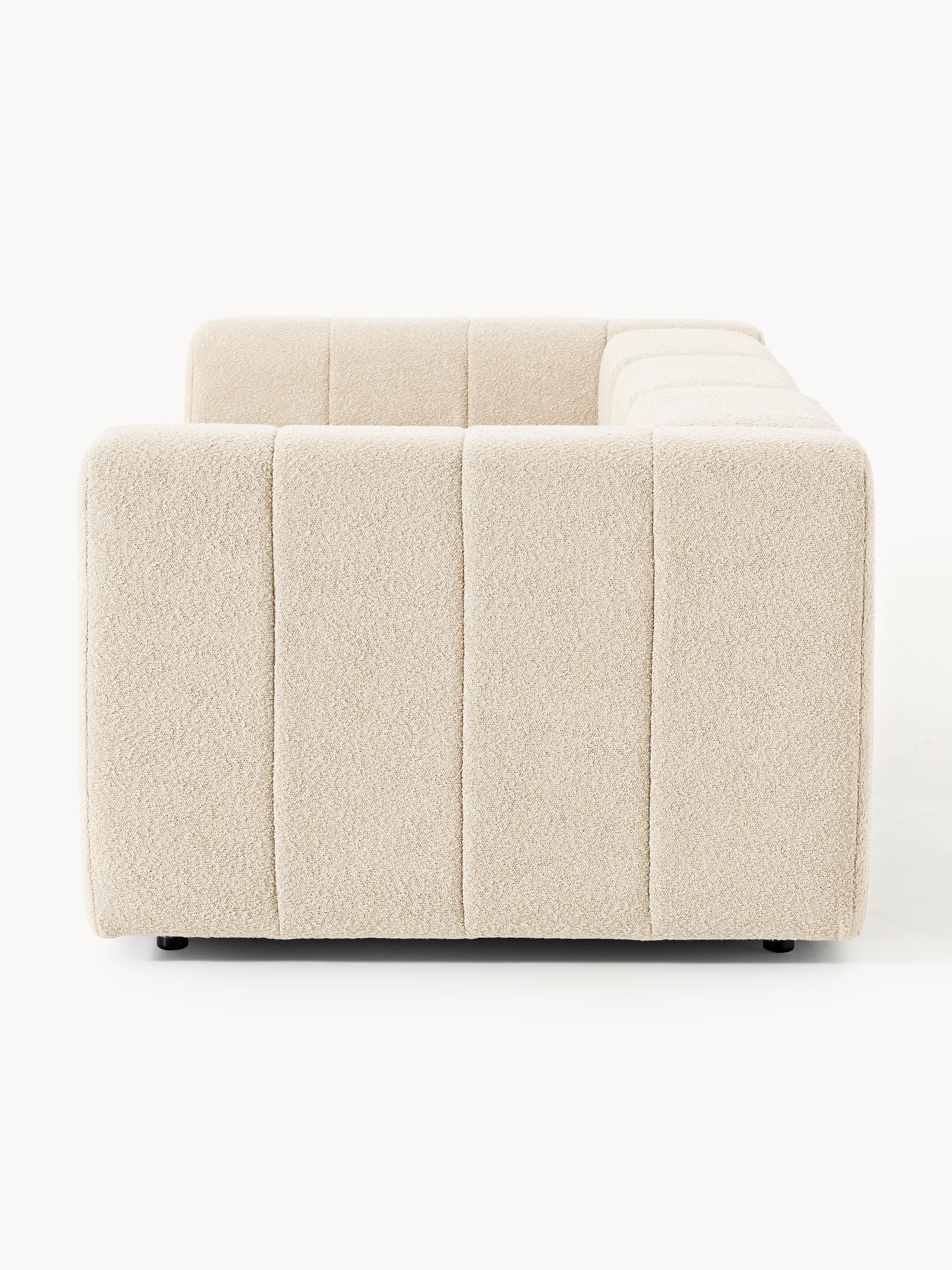 Modulares Bouclé-Sofa Lena (4-Sitzer)