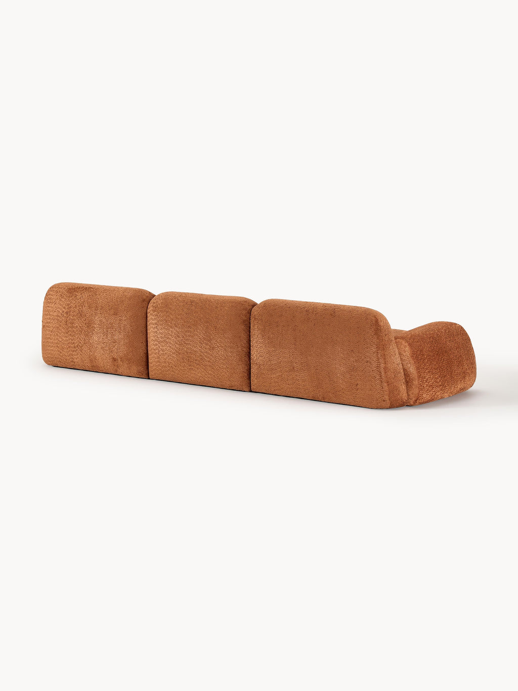 Modulares Teddy-Bouclé-Sofa Wolke (4-Sitzer)