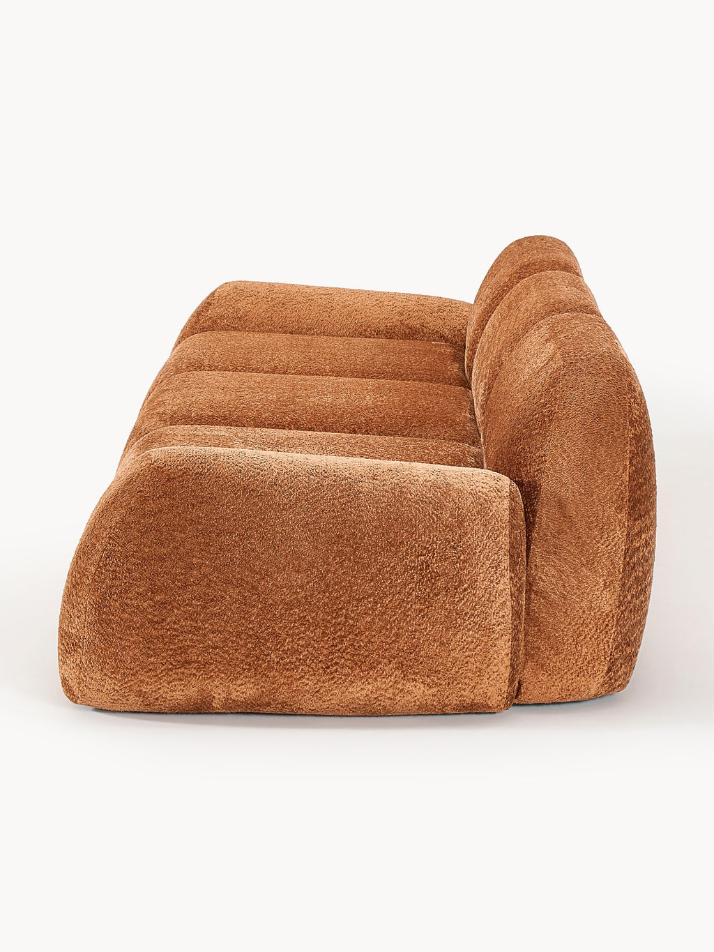 Modulares Teddy-Bouclé-Sofa Wolke (4-Sitzer)