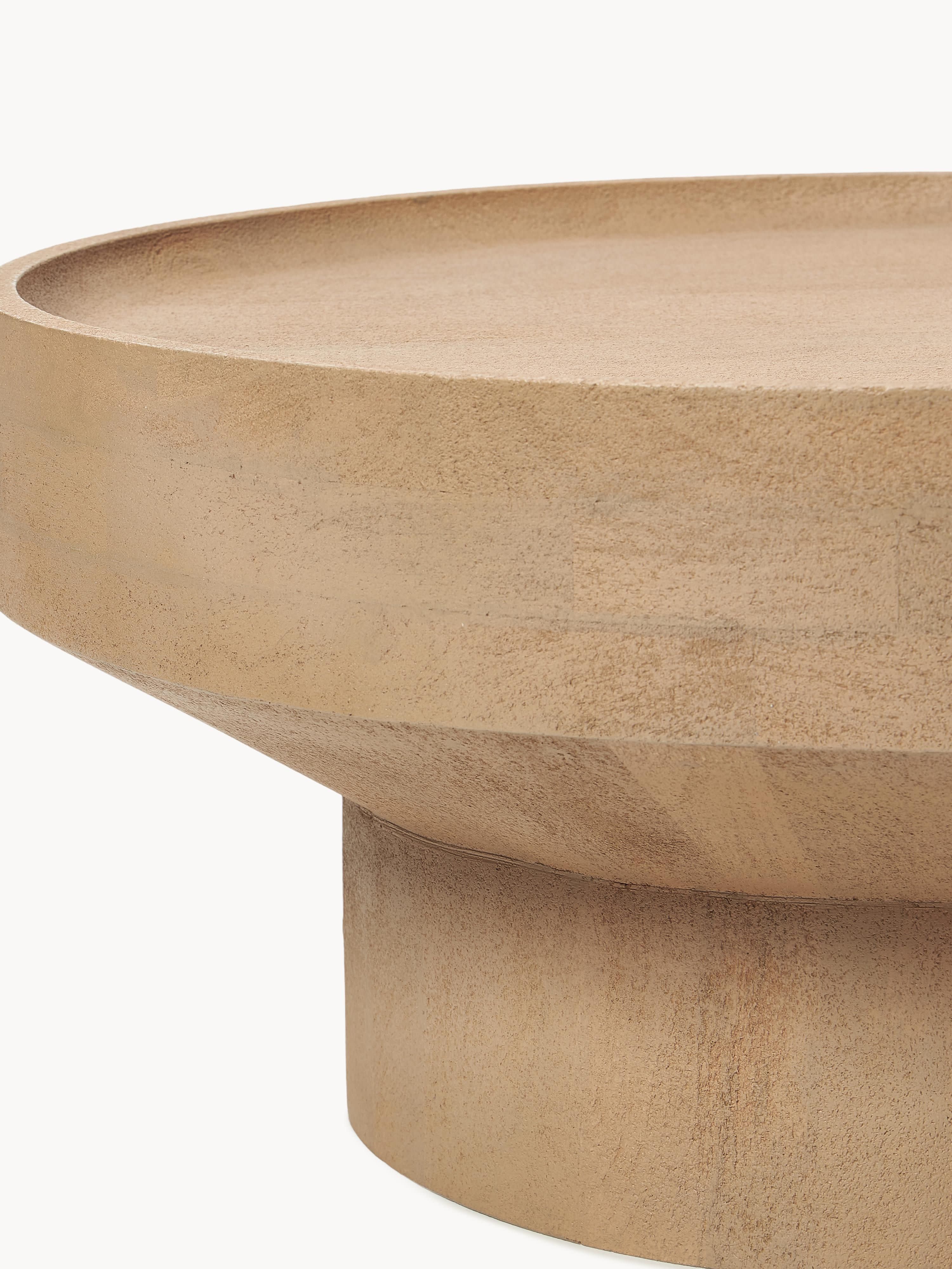 Runder Couchtisch Benno aus Mangoholz