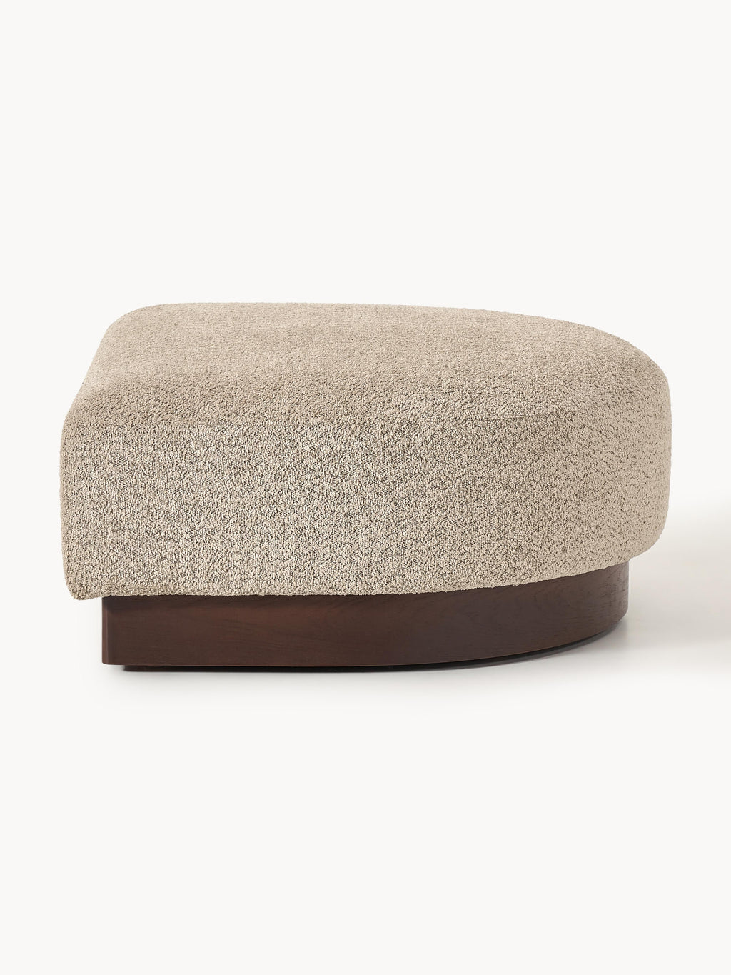 Sofa-Hocker Natalie aus Teddy-Bouclé