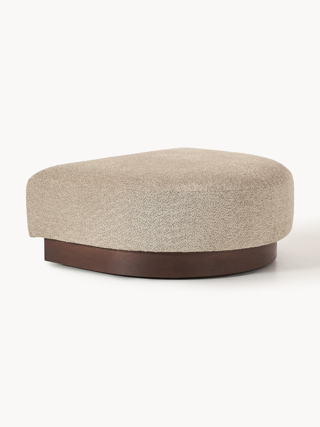 Galeriebild 1 - Sofa-Hocker Natalie aus Teddy-Bouclé