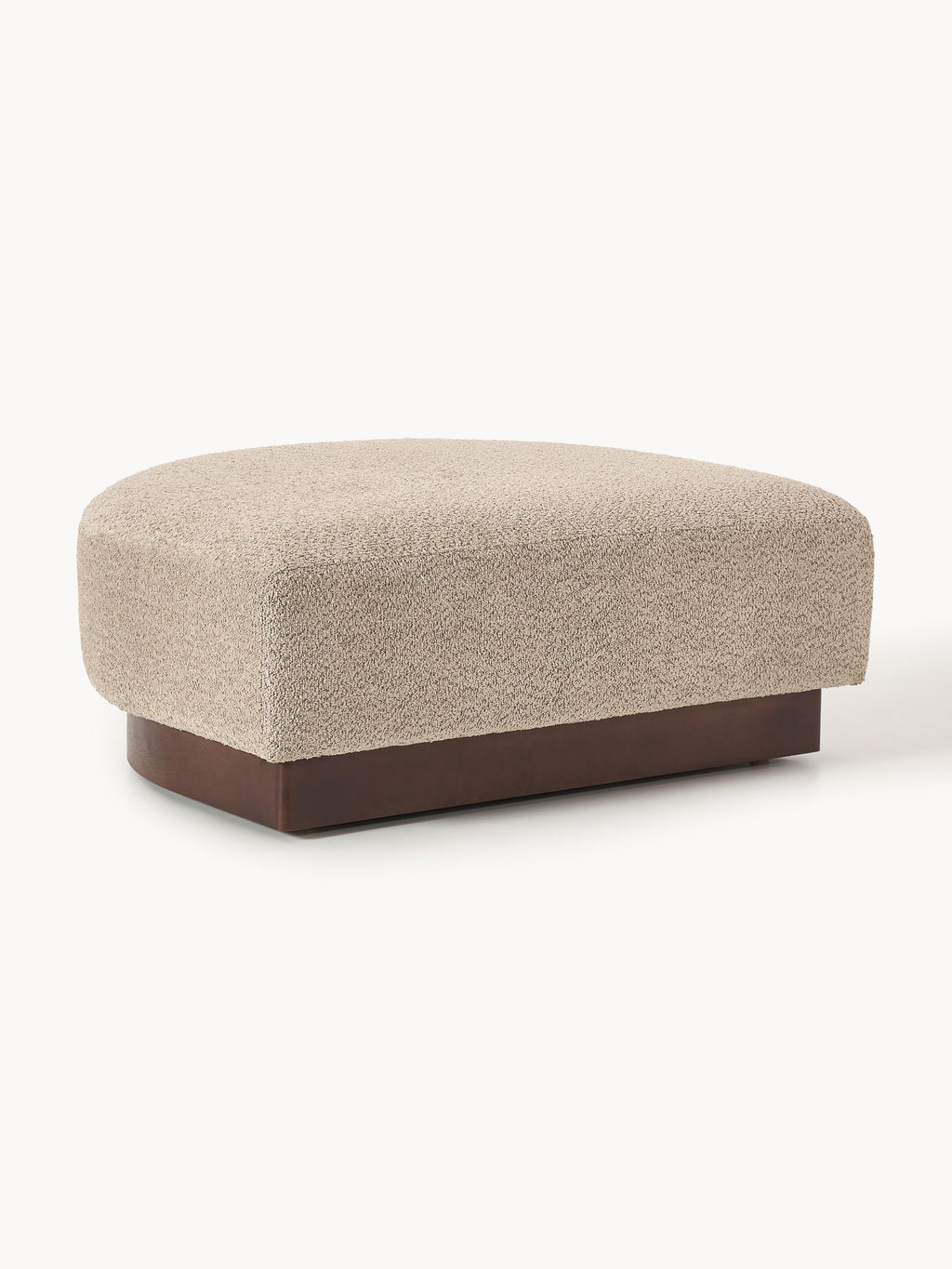 Sofa-Hocker Natalie aus Teddy-Bouclé