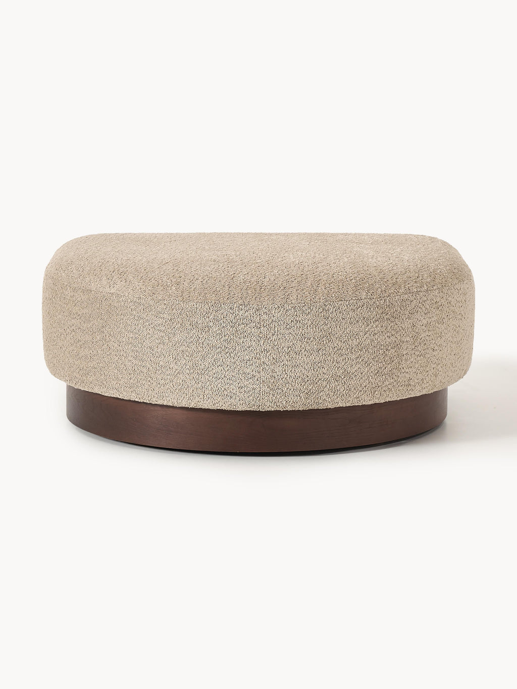 Sofa-Hocker Natalie aus Teddy-Bouclé
