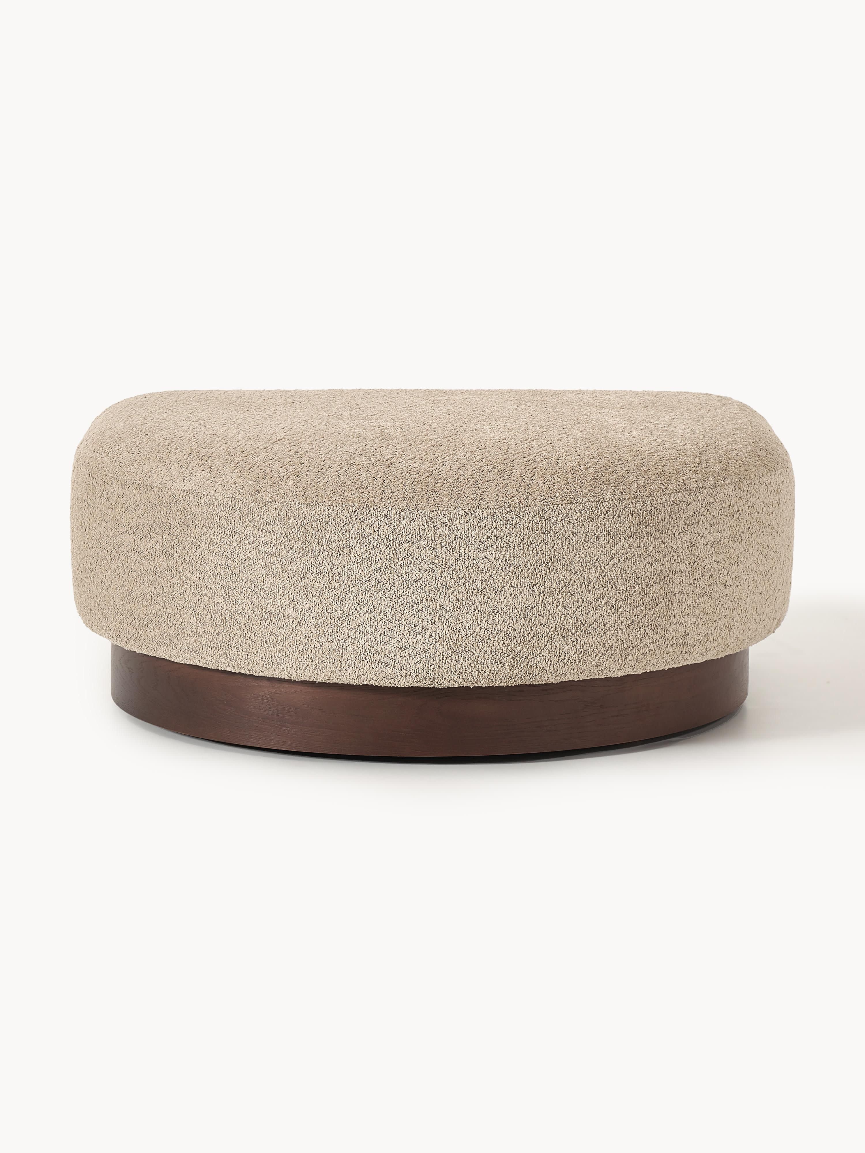 Sofa-Hocker Natalie aus Teddy-Bouclé