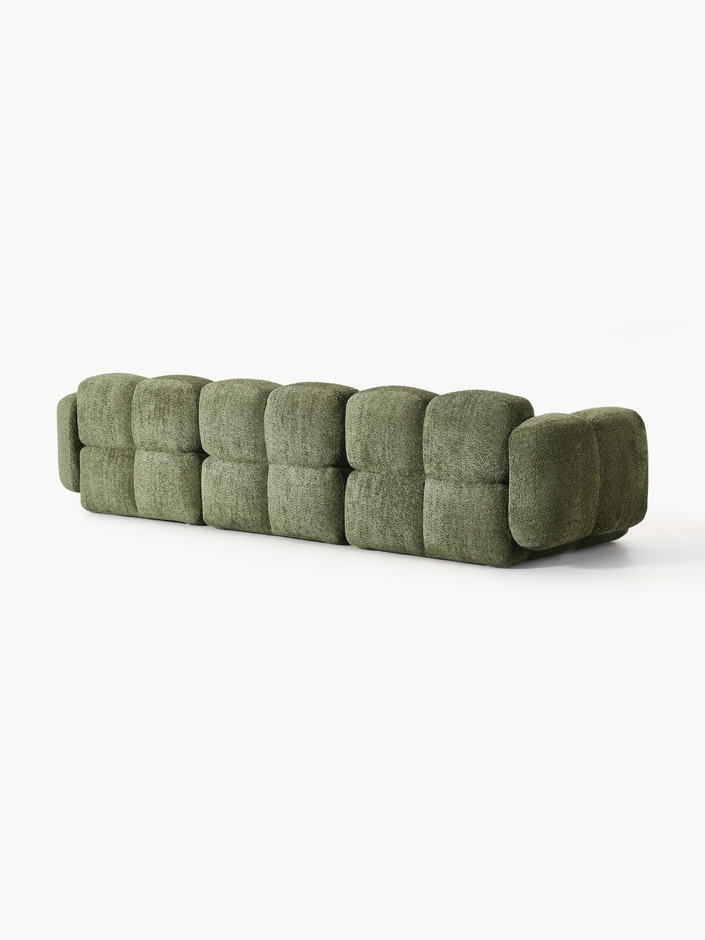 Modulares Sofa Tayla (4-Sitzer) aus Teddy-Bouclé