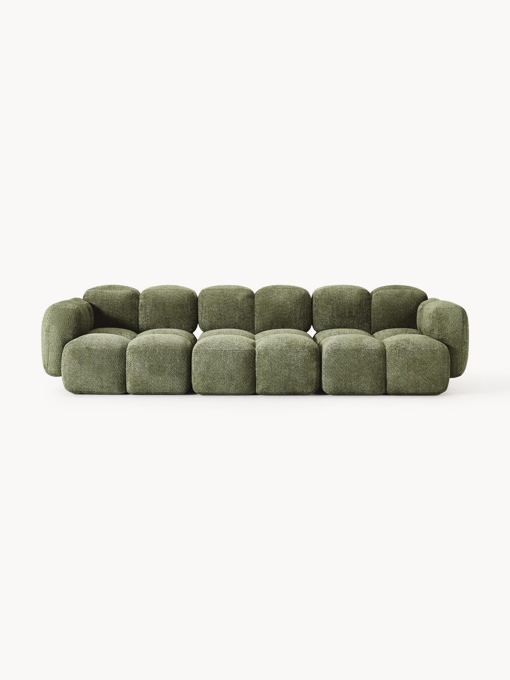 Galeriebild 1 - Modulares Sofa Tayla (4-Sitzer) aus Teddy-Bouclé