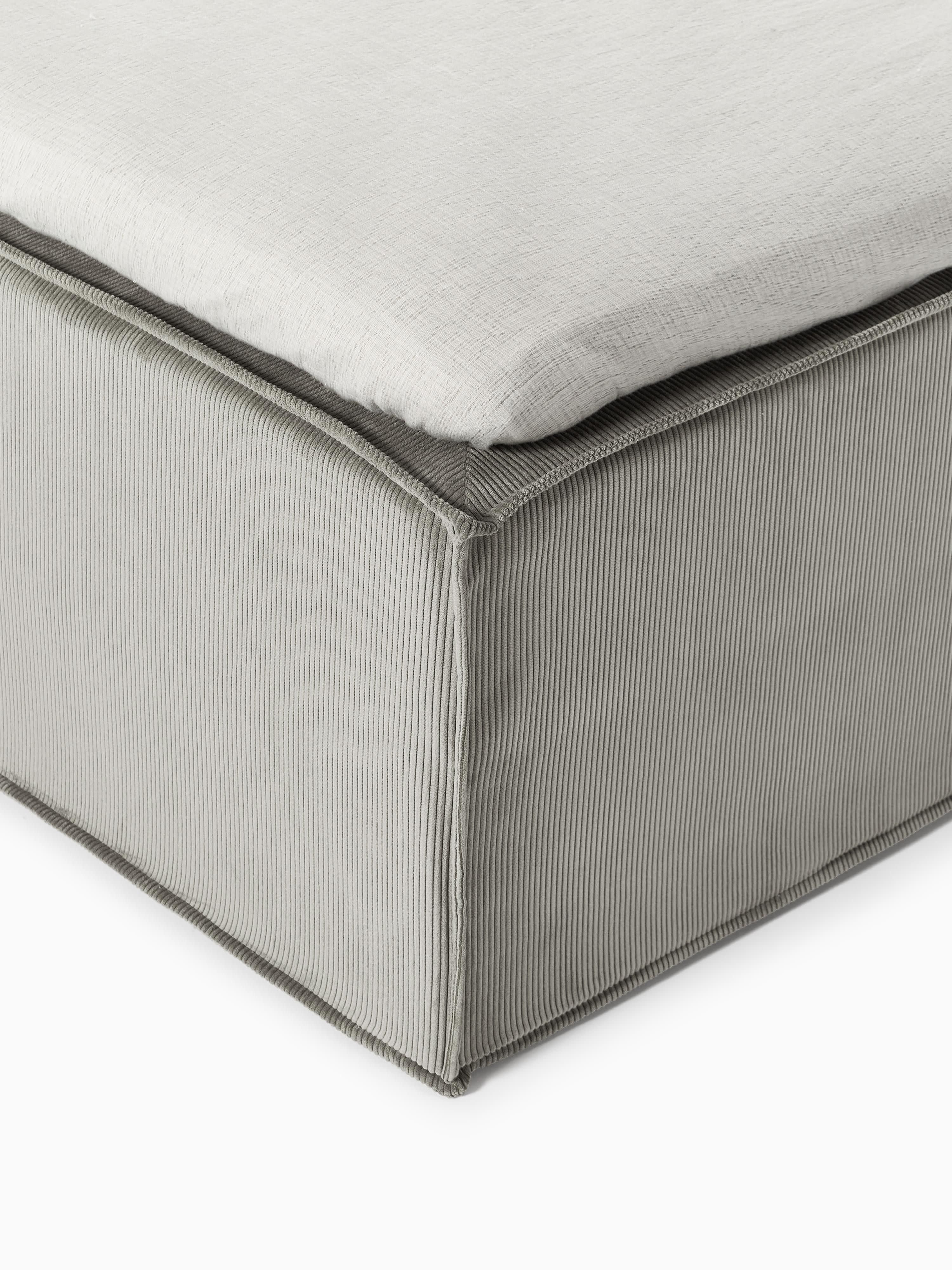 Cord-Boxspringbett Lennon