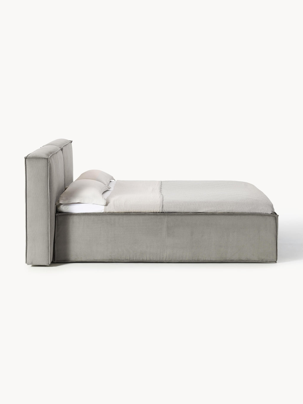 Cord-Boxspringbett Lennon