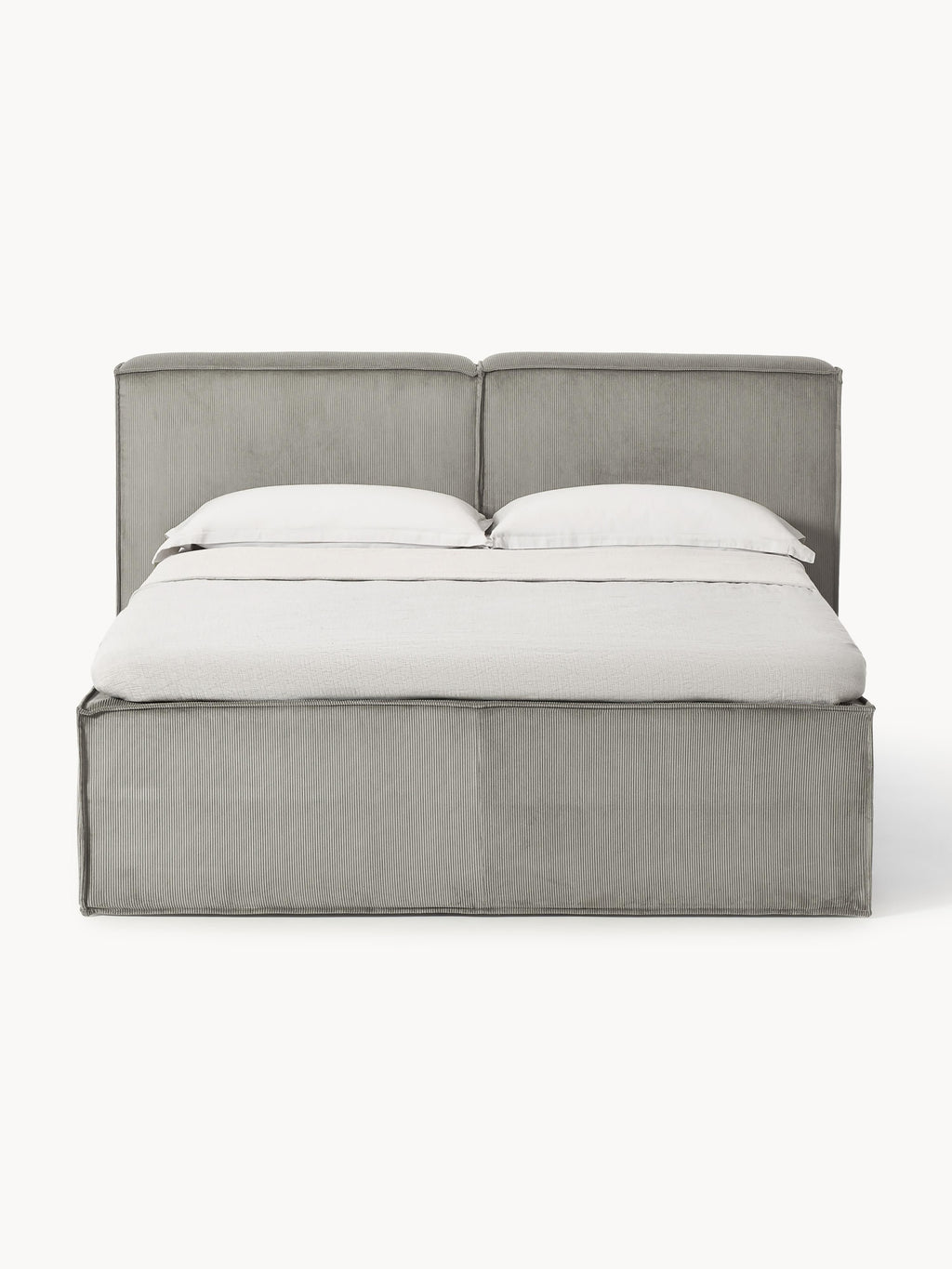 Cord-Boxspringbett Lennon