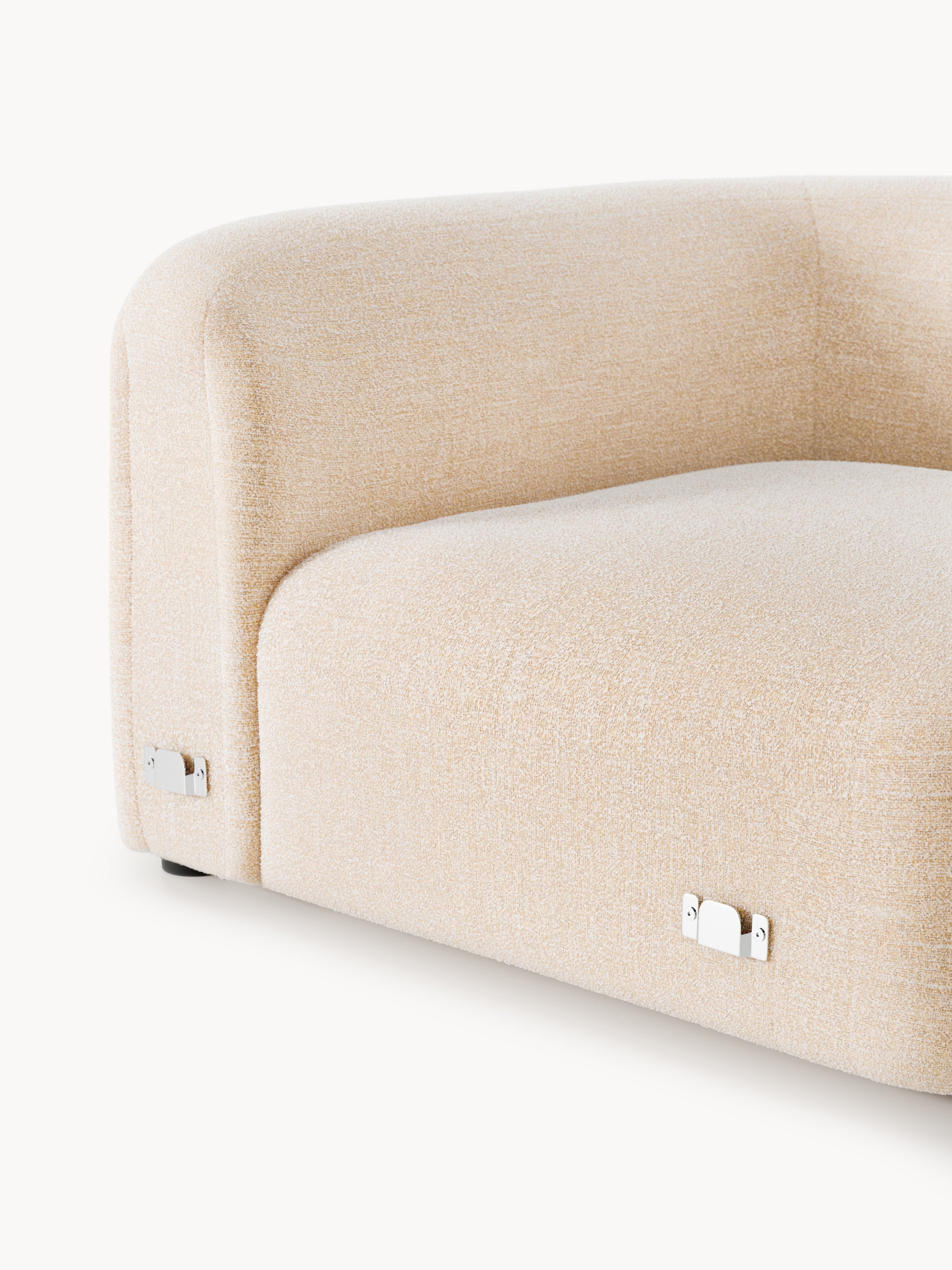 Rundes Bouclé-Eckmodul Wolke