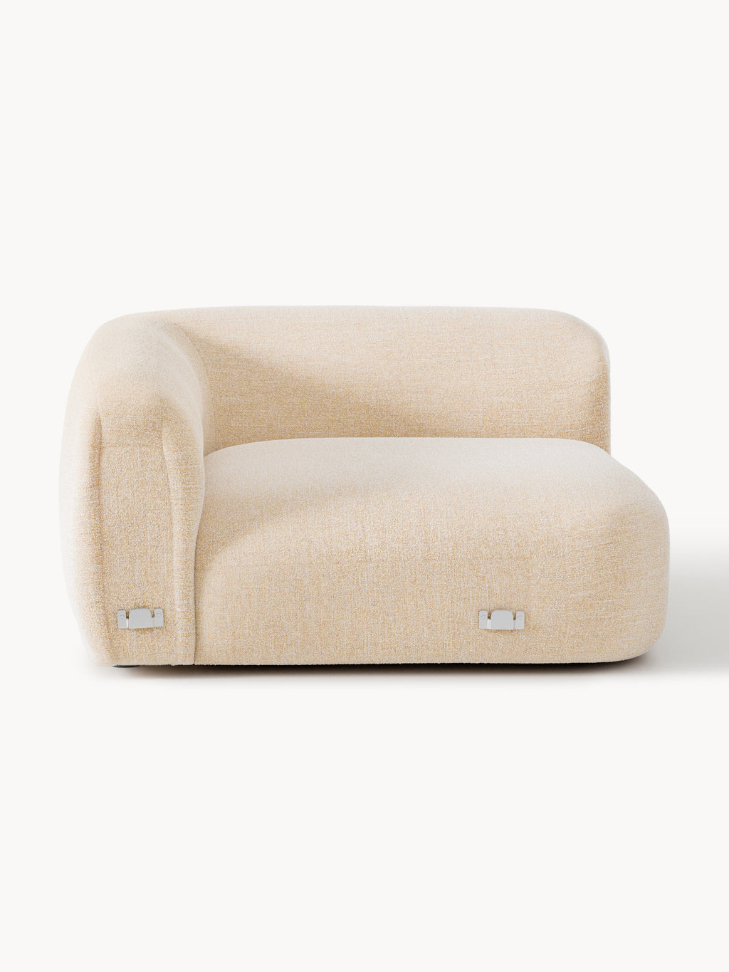 Rundes Bouclé-Eckmodul Wolke